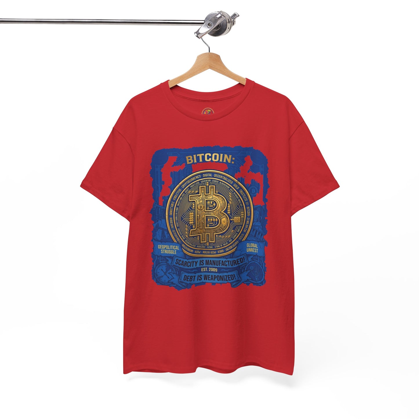 Bitcoin Vintage Coin Graphic Tee — Crypto Enthusiast T-Shirt