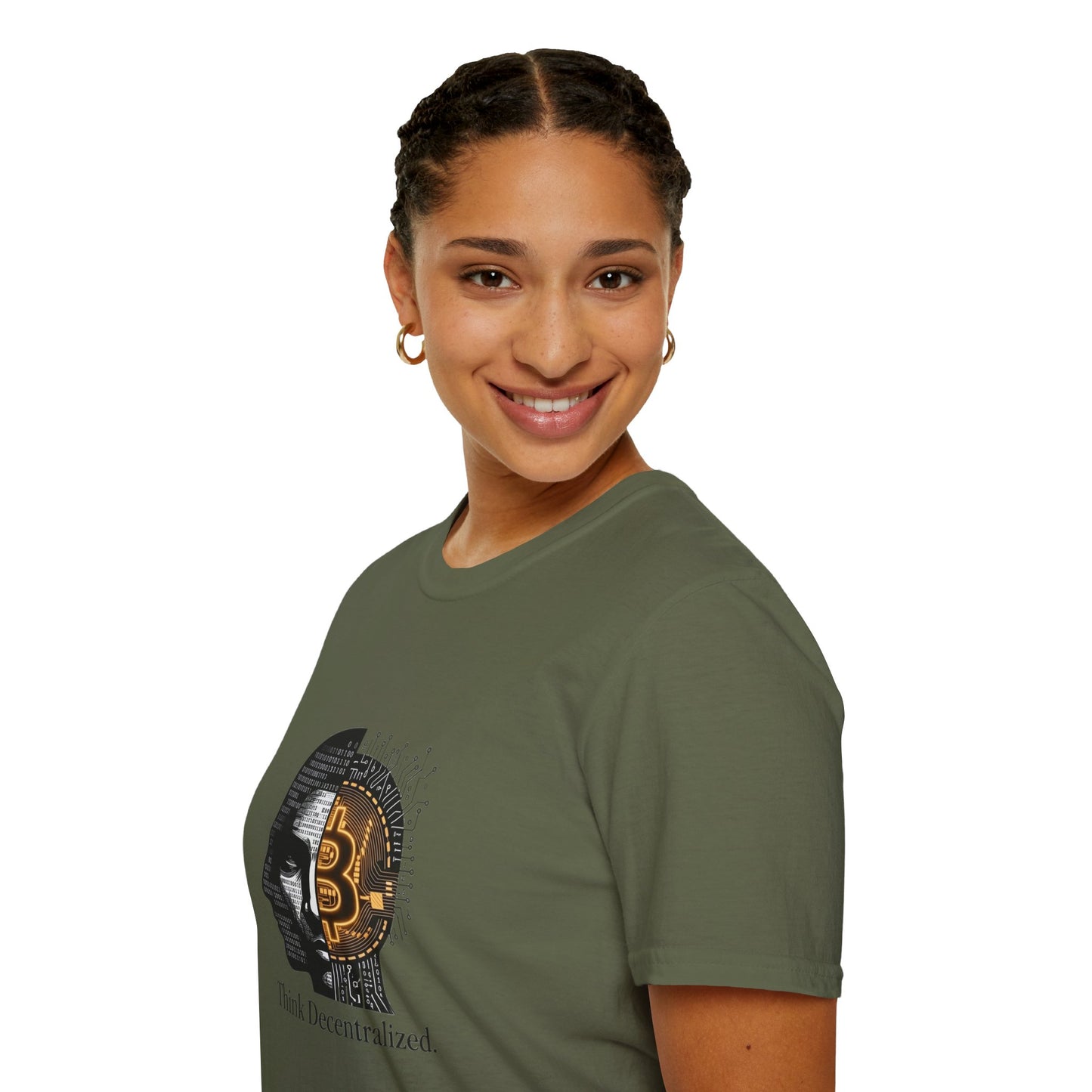 Bitcoin Mind T-Shirt — "Think Decentralized" Crypto Graphic Tee