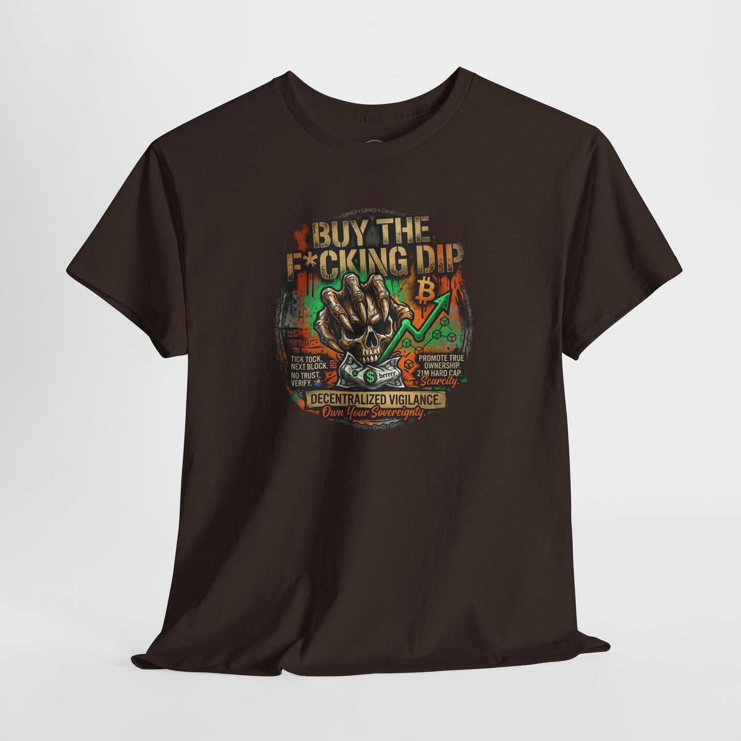 Buy The F*cking Dip Graphic Tee — Stock Market Crypto HODL Trading Shirt