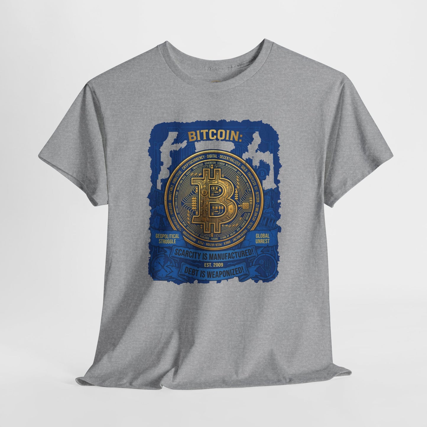 Bitcoin Vintage Coin Graphic Tee — Crypto Enthusiast T-Shirt