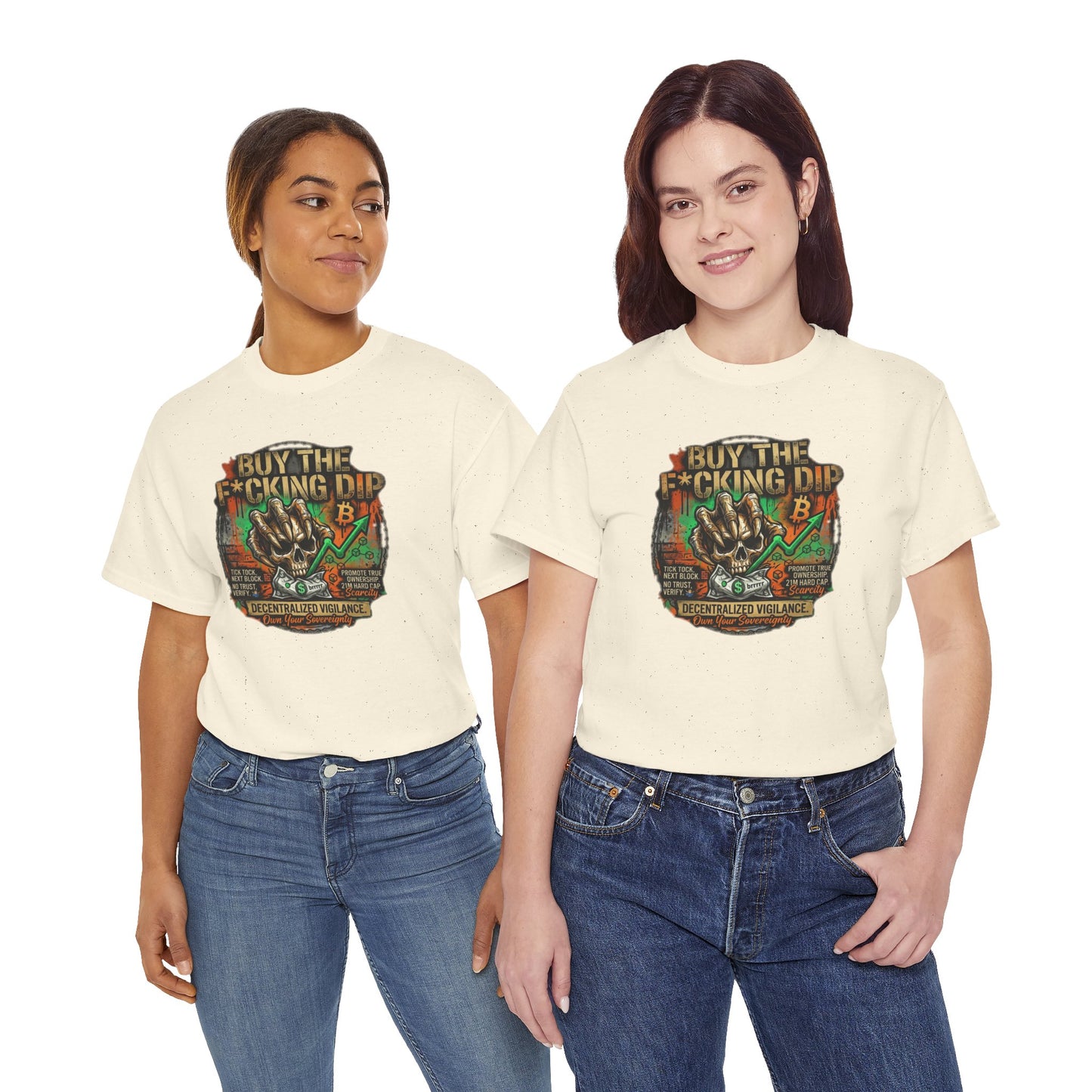 Buy The F*cking Dip Graphic Tee — Stock Market Crypto HODL Trading Shirt