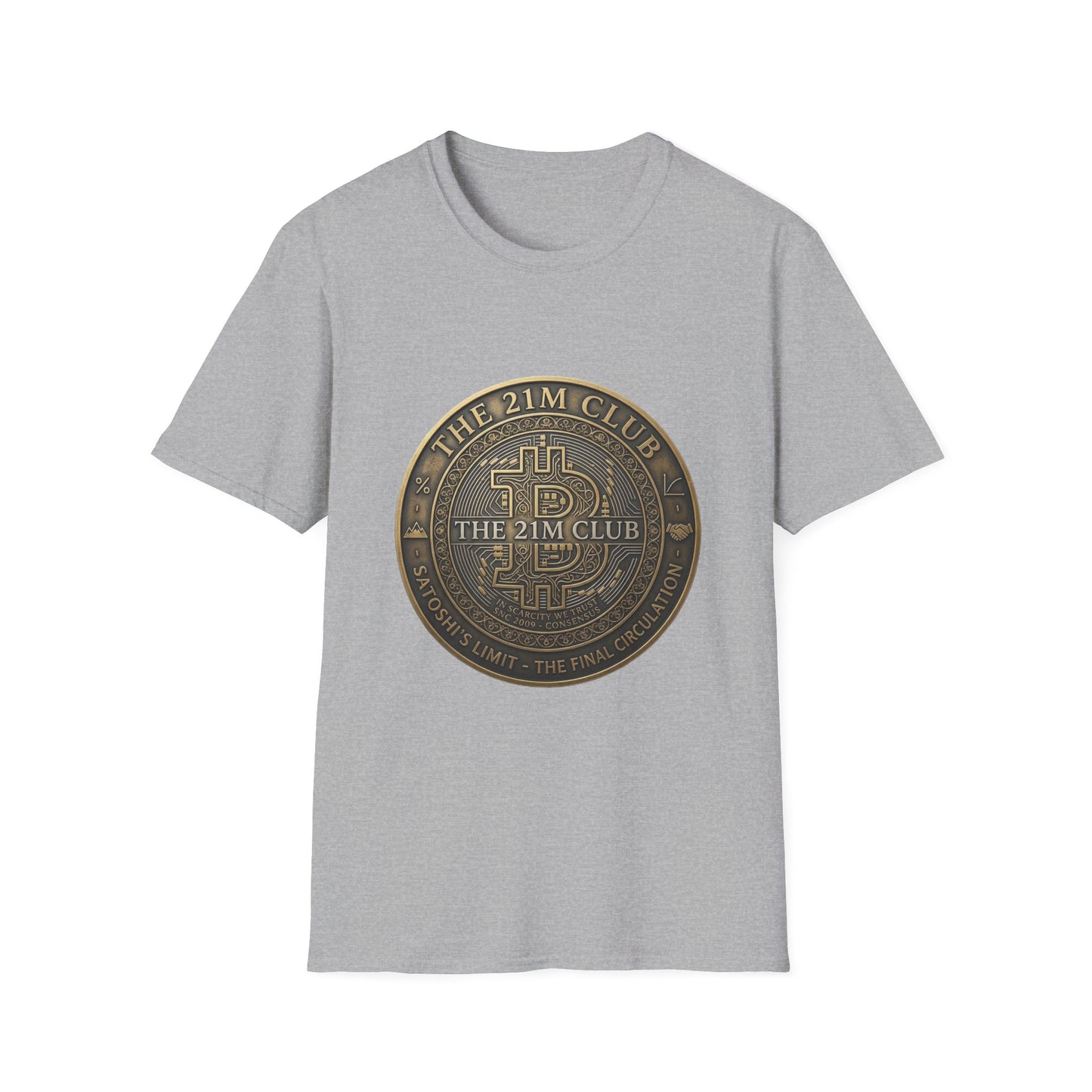 Bitcoin The 21M Club T-Shirt — Retro Crypto Coin Design