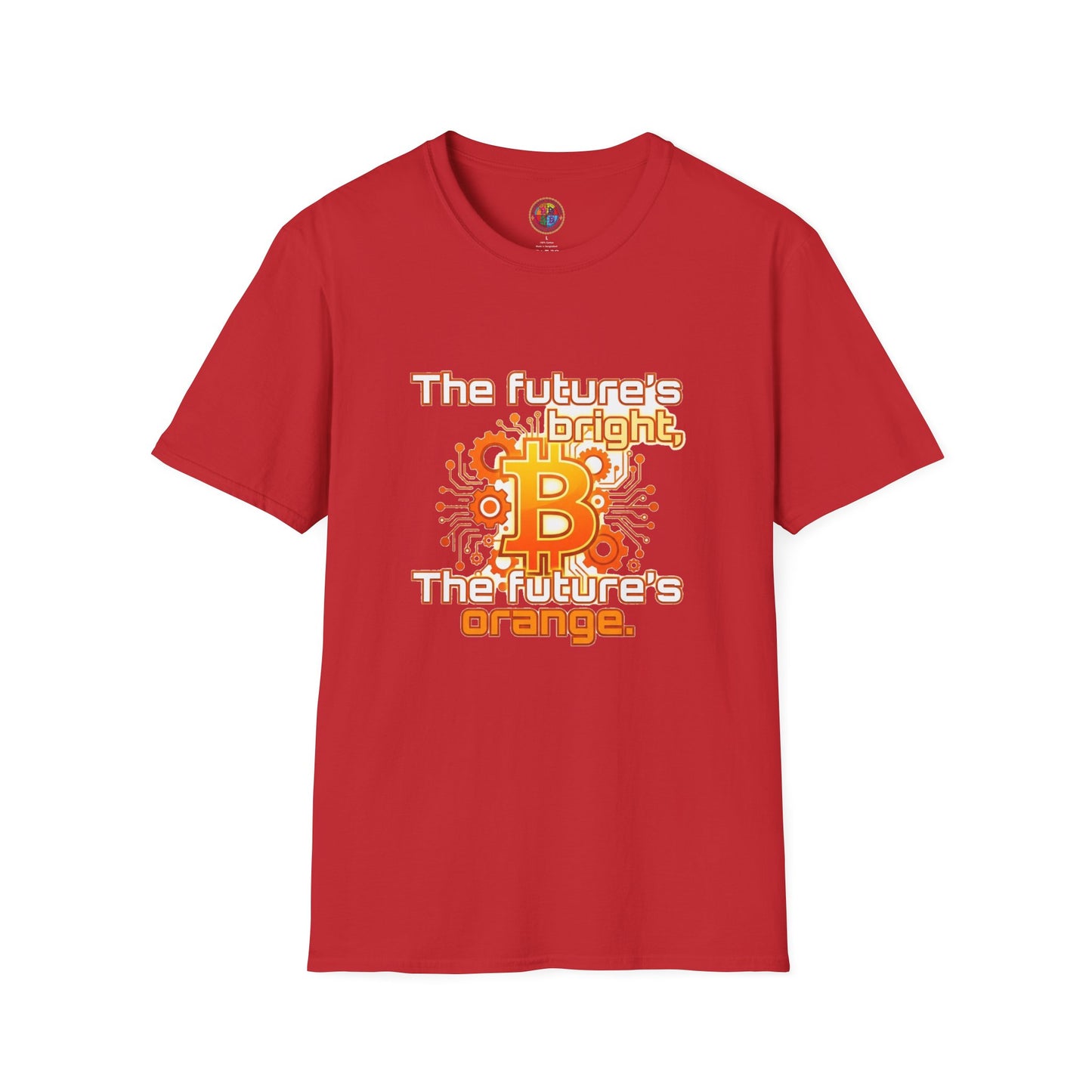 Bitcoin T-Shirt — “The Future’s Bright, The Future’s Orange” Crypto Tee