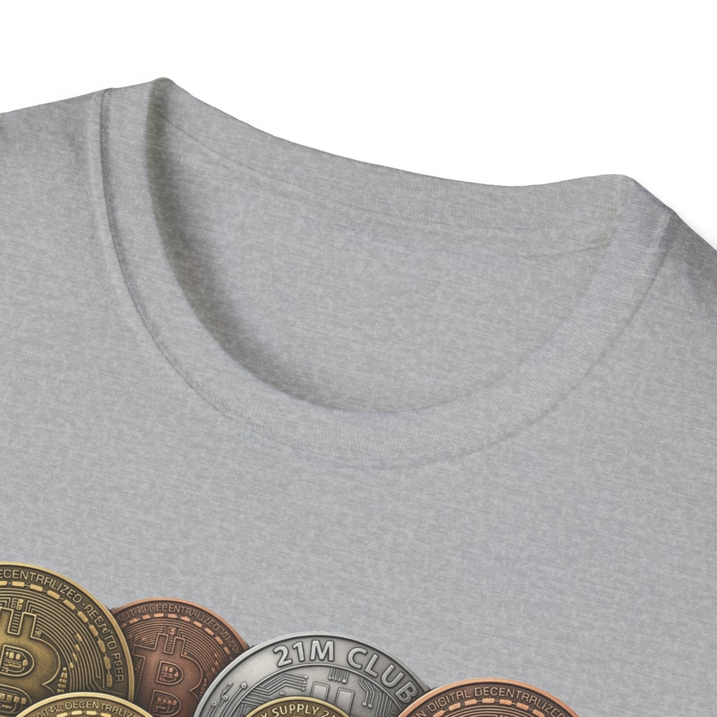 21M Club Coins Stack T-Shirt — Bitcoin & Altcoin Vintage Coins Tee