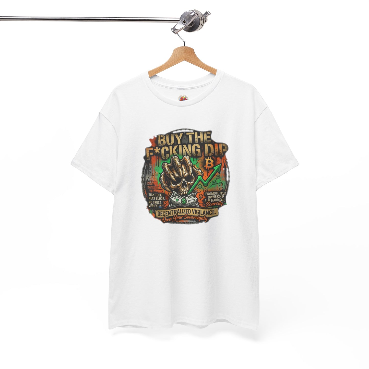 Buy The F*cking Dip Graphic Tee — Stock Market Crypto HODL Trading Shirt