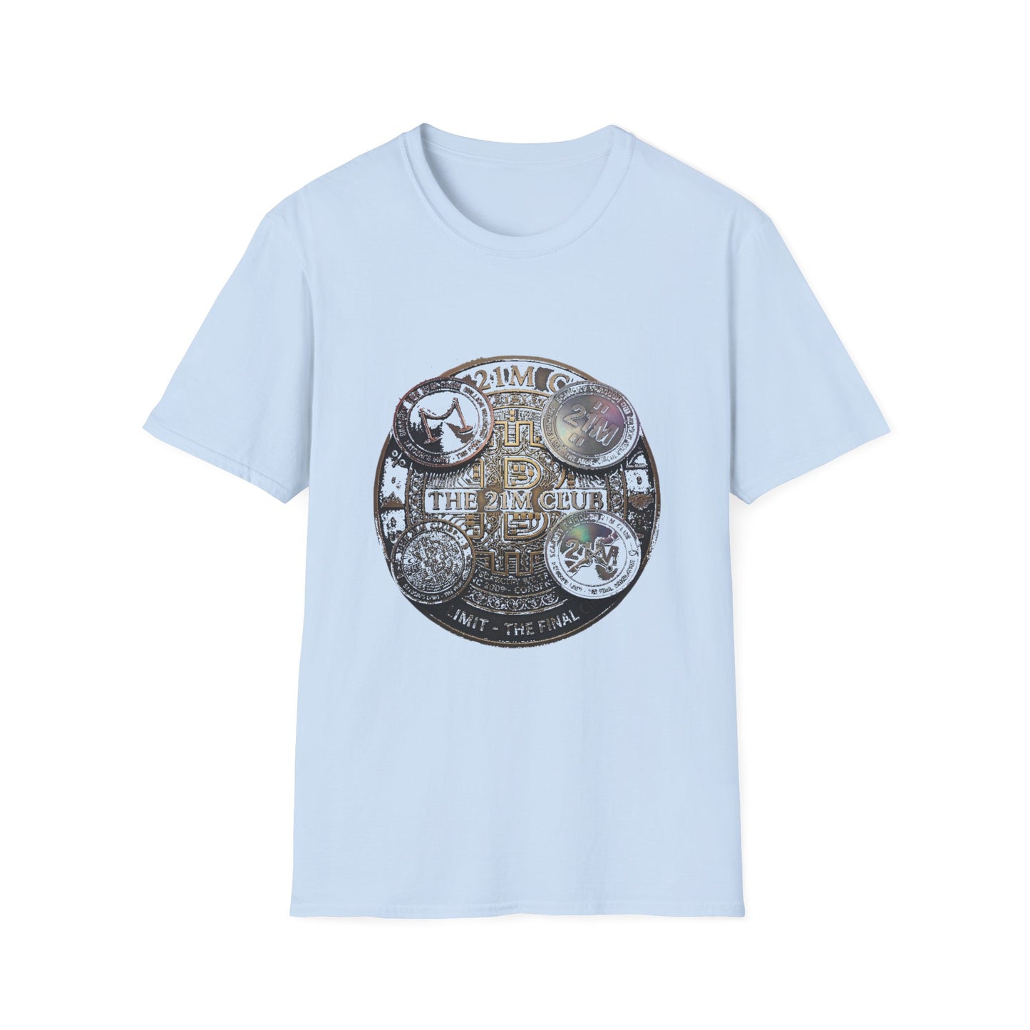 Vintage 21M Club Coin Circle T-Shirt — Retro Currency Graphic Tee