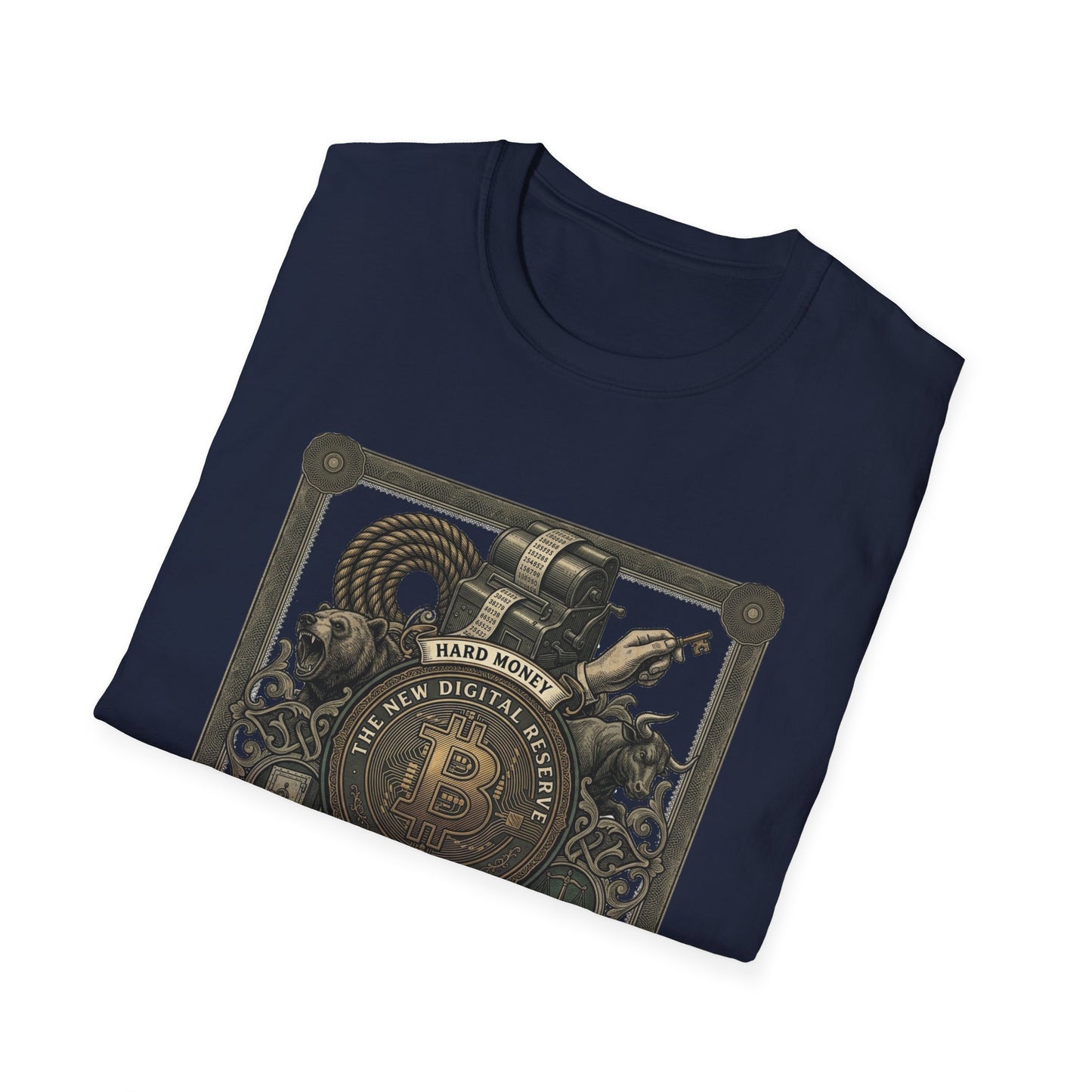 Bitcoin Steampunk T-Shirt — Vintage Crypto Emblem Tee
