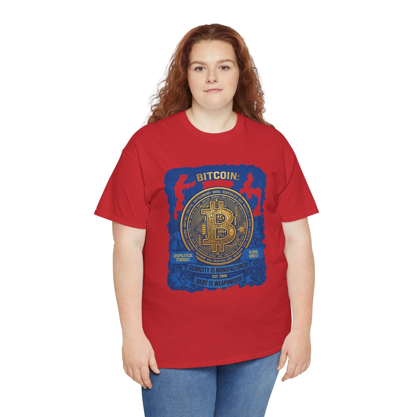 Bitcoin Vintage Coin Graphic Tee — Crypto Enthusiast T-Shirt