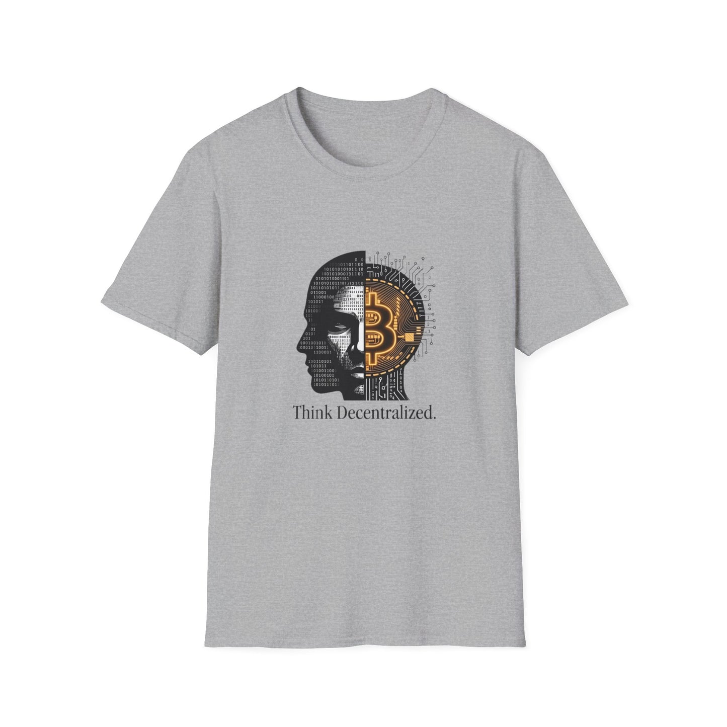 Bitcoin Mind T-Shirt — "Think Decentralized" Crypto Graphic Tee