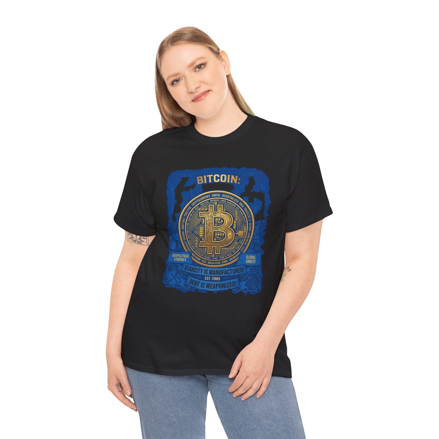 Bitcoin Vintage Coin Graphic Tee — Crypto Enthusiast T-Shirt