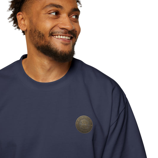 Bitcoin 21M Club Heavyweight Cotton T‑Shirt — Men's Oversized Tee