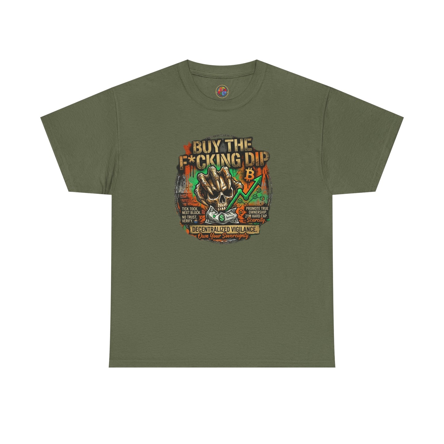 Buy The F*cking Dip Graphic Tee — Stock Market Crypto HODL Trading Shirt
