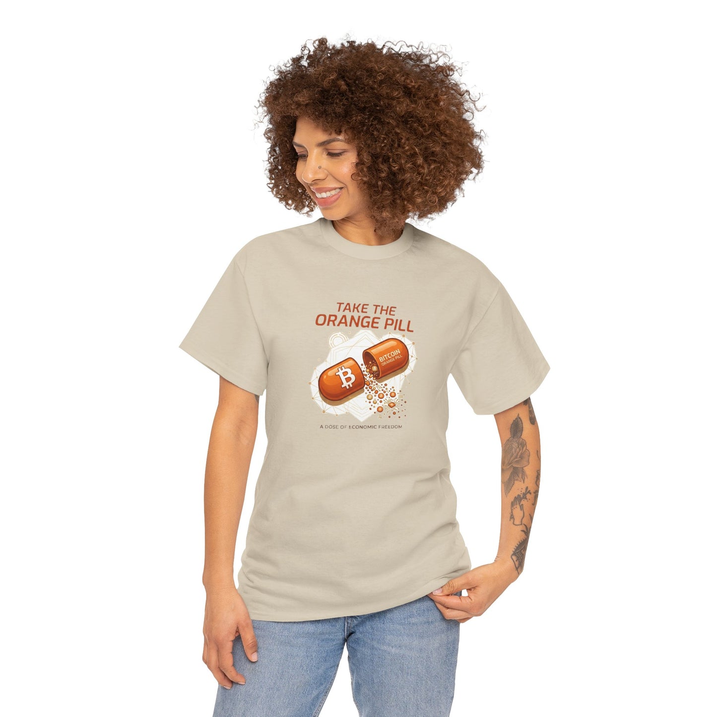 Bitcoin 'Take The Orange Pill' Graphic Tee