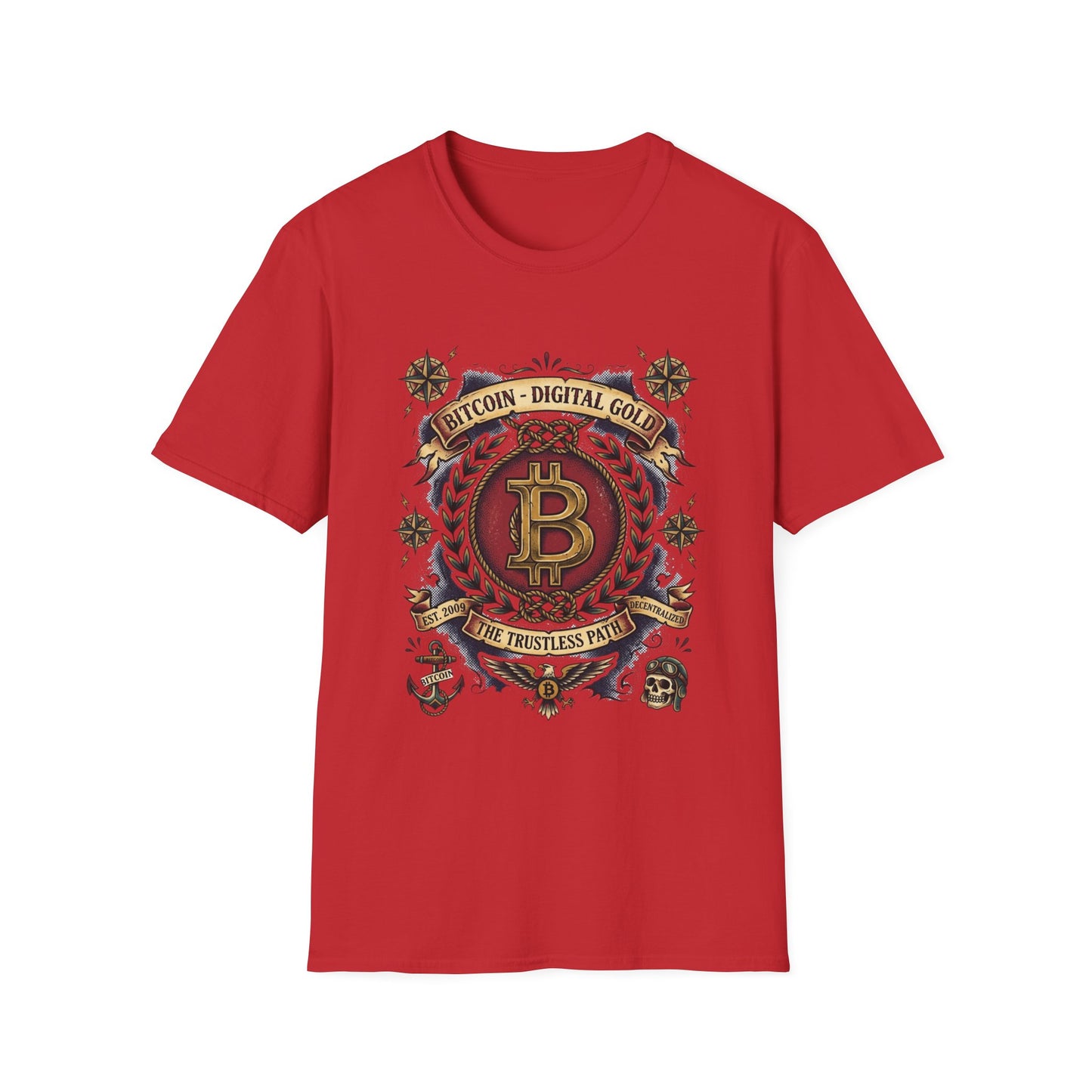 Bitcoin Crest T-Shirt — "Bitcoin: Digital Gold" Graphic Tee