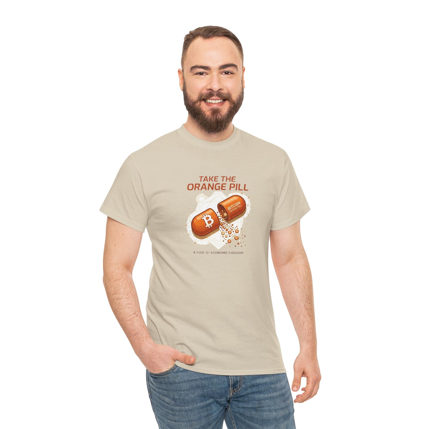 Bitcoin 'Take The Orange Pill' Graphic Tee