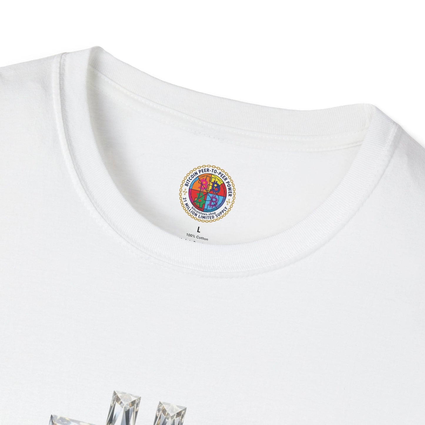 Bitcoin Diamond Forever Graphic Tee | Unisex Softstyle T-Shirt