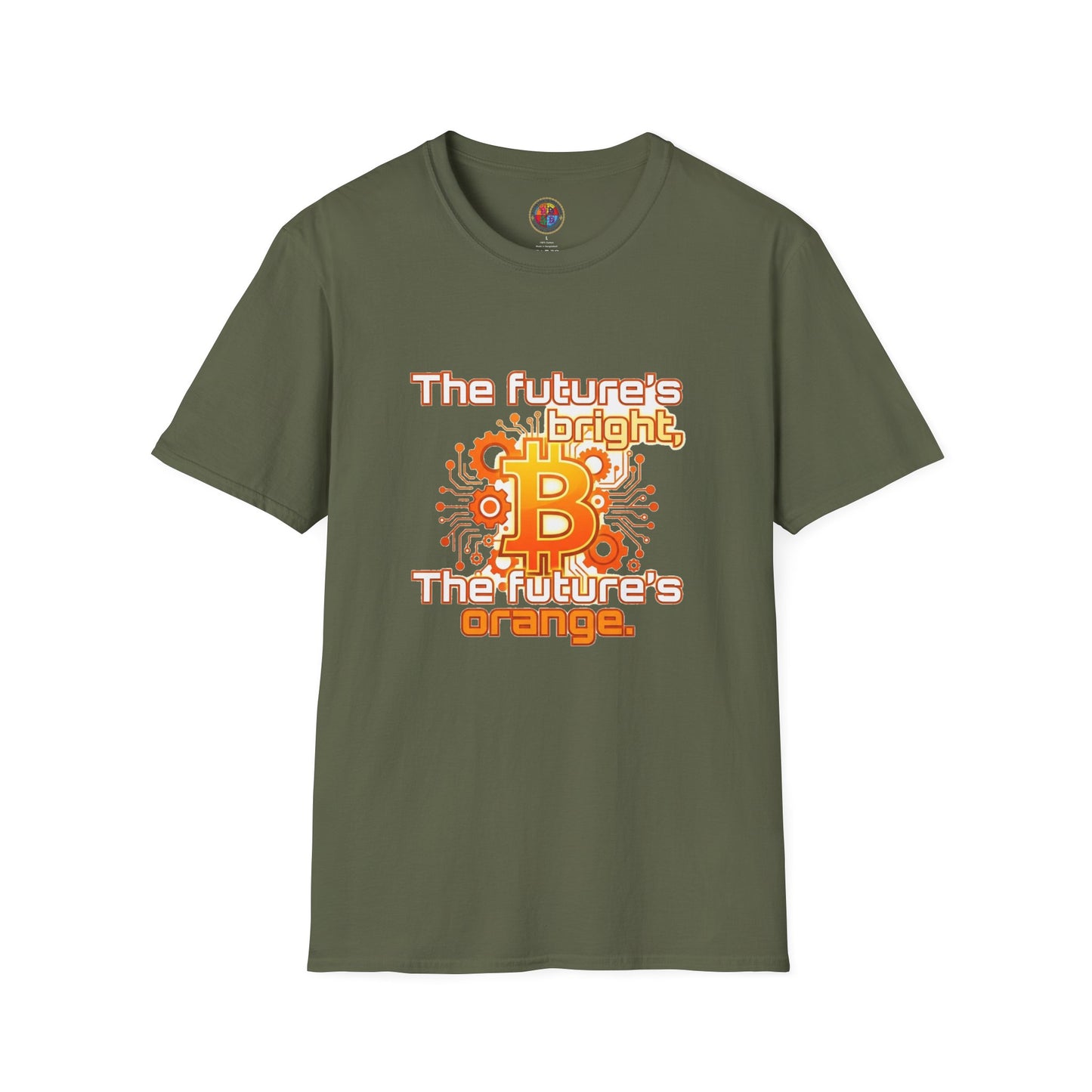 Bitcoin T-Shirt — “The Future’s Bright, The Future’s Orange” Crypto Tee