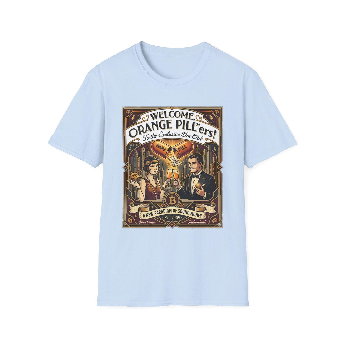 Vintage 'Welcome Orange Pill' T-Shirt — Retro Apothecary Graphic Tee