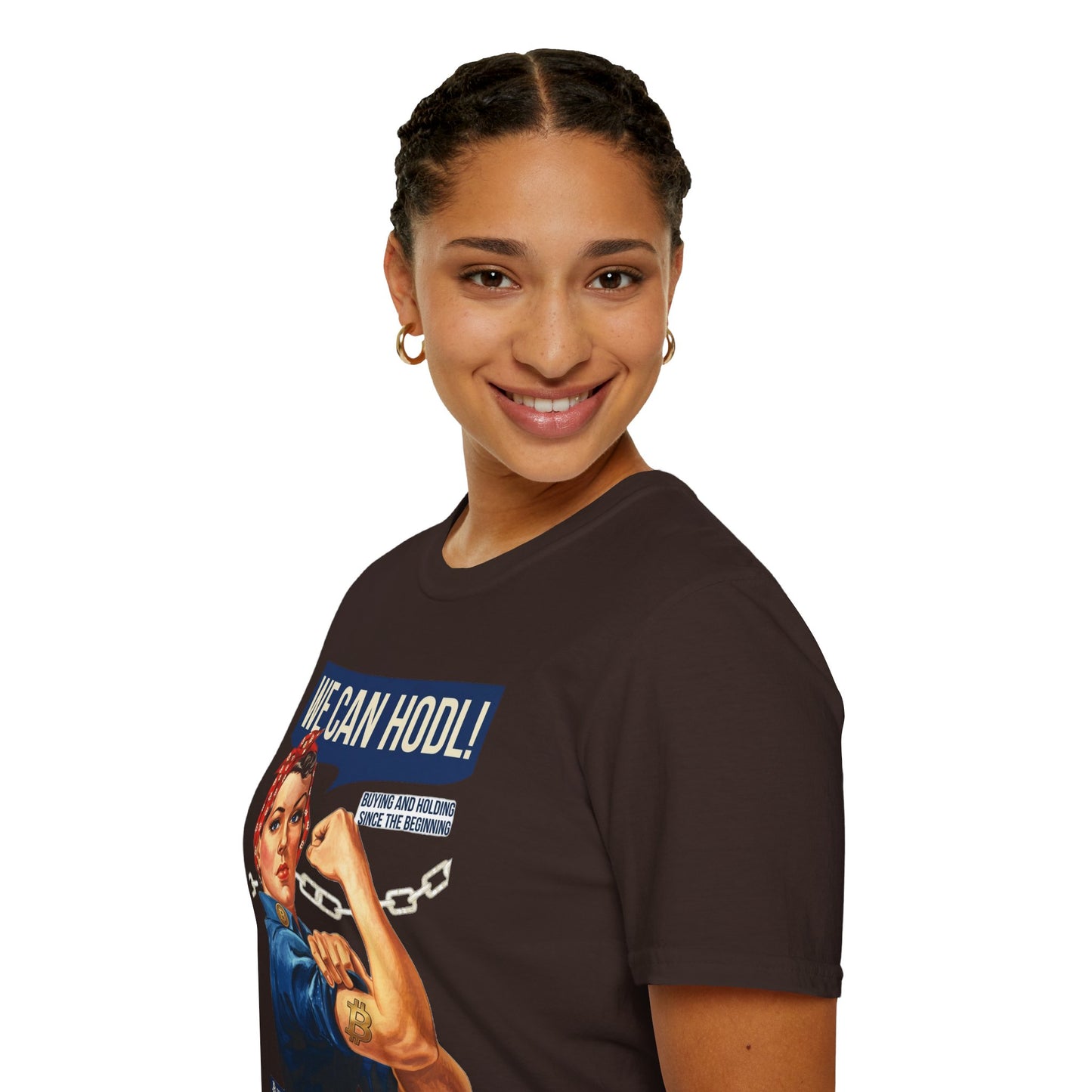 HODL Rosie T-Shirt – We Can HODL! Crypto Investor Retro Tee