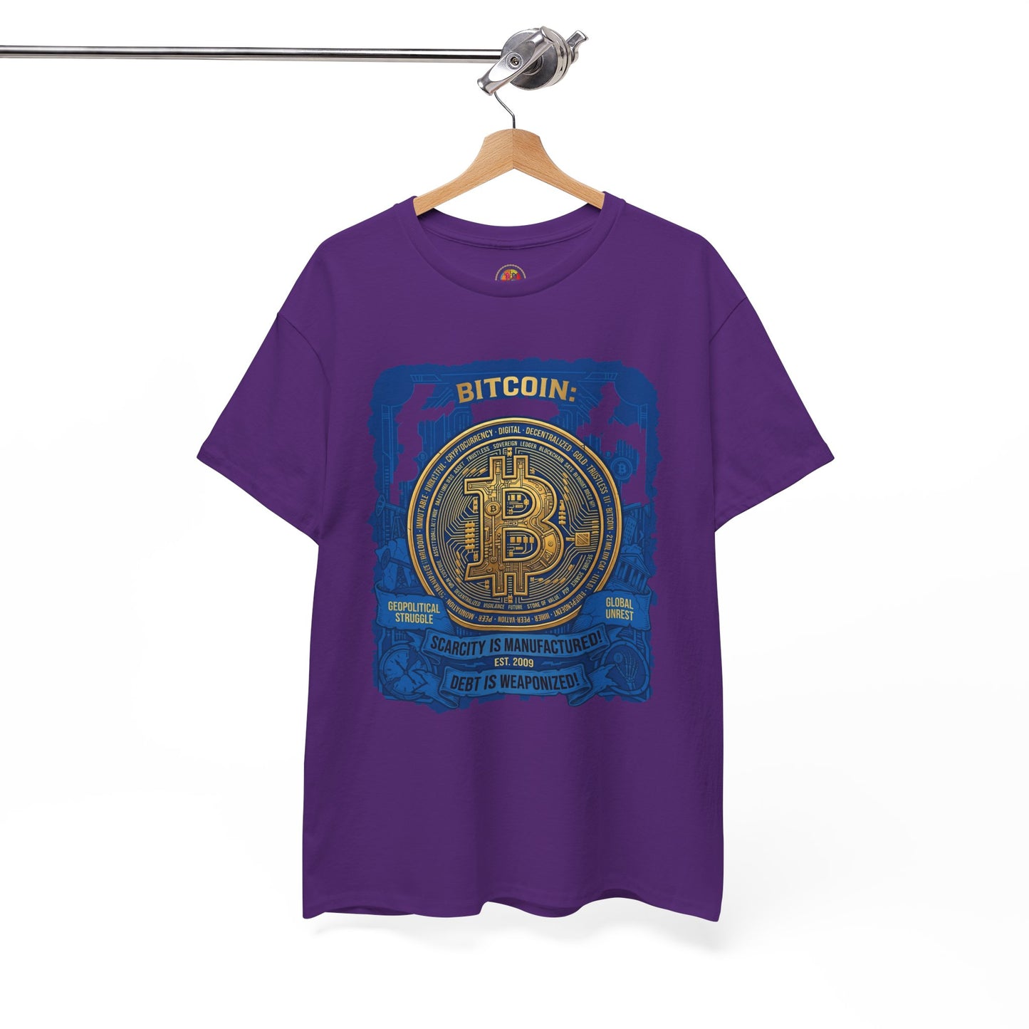 Bitcoin Vintage Coin Graphic Tee — Crypto Enthusiast T-Shirt