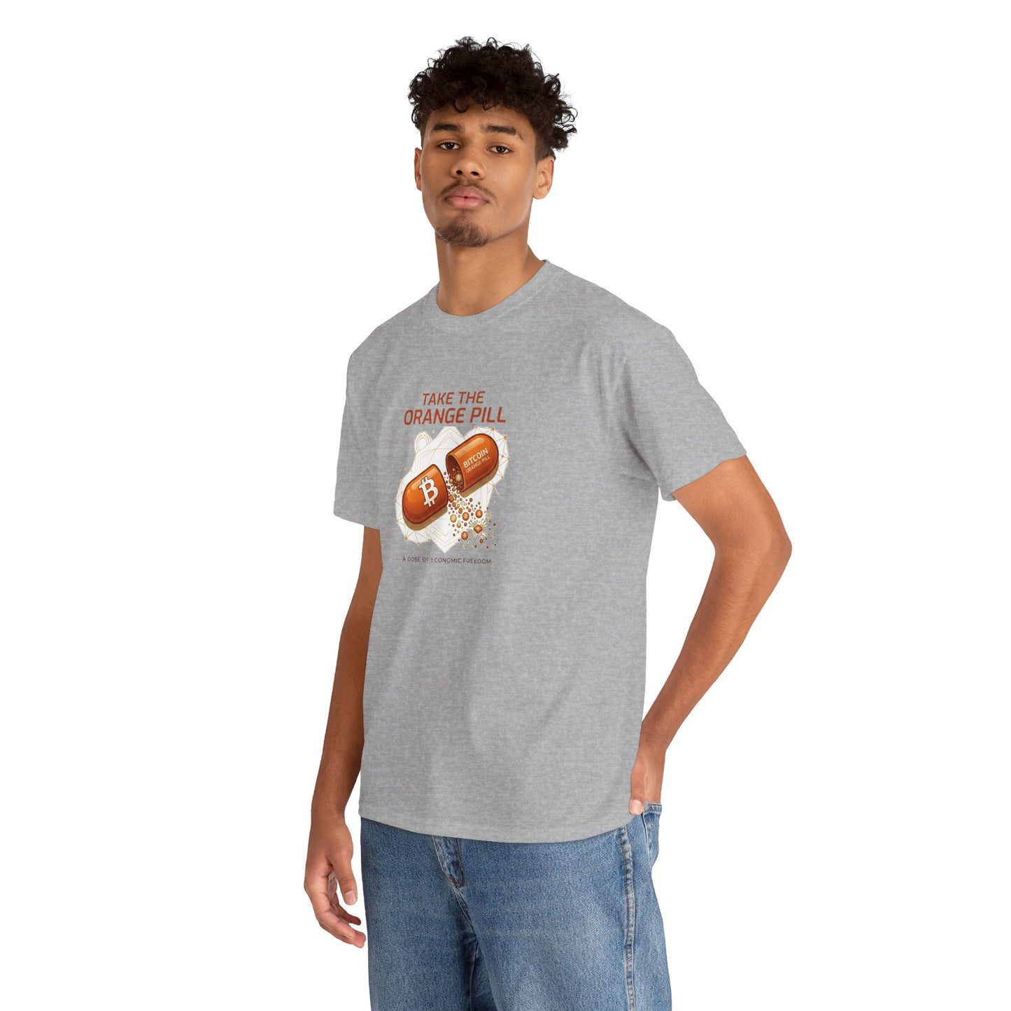 Bitcoin 'Take The Orange Pill' Graphic Tee