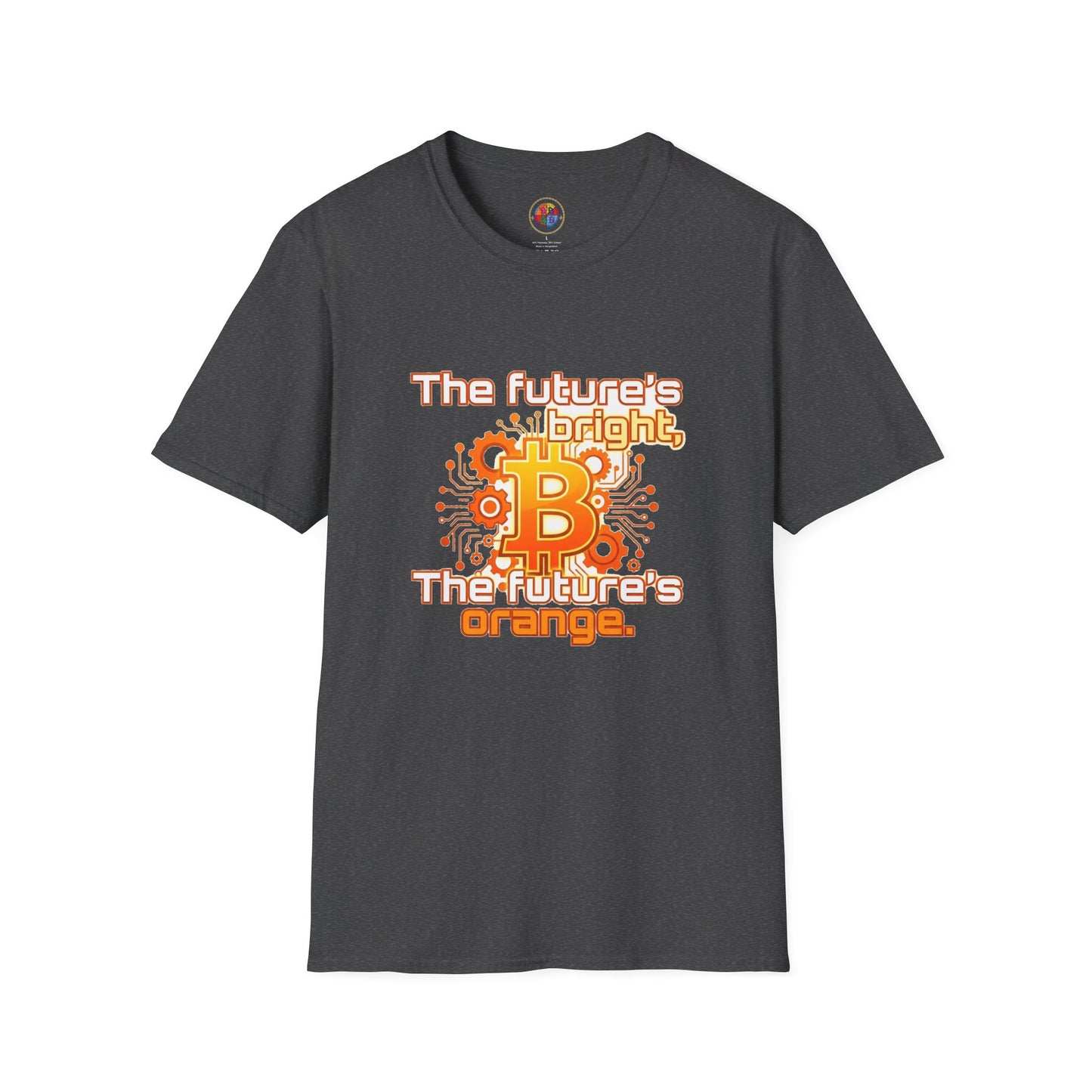 Bitcoin T-Shirt — “The Future’s Bright, The Future’s Orange” Crypto Tee