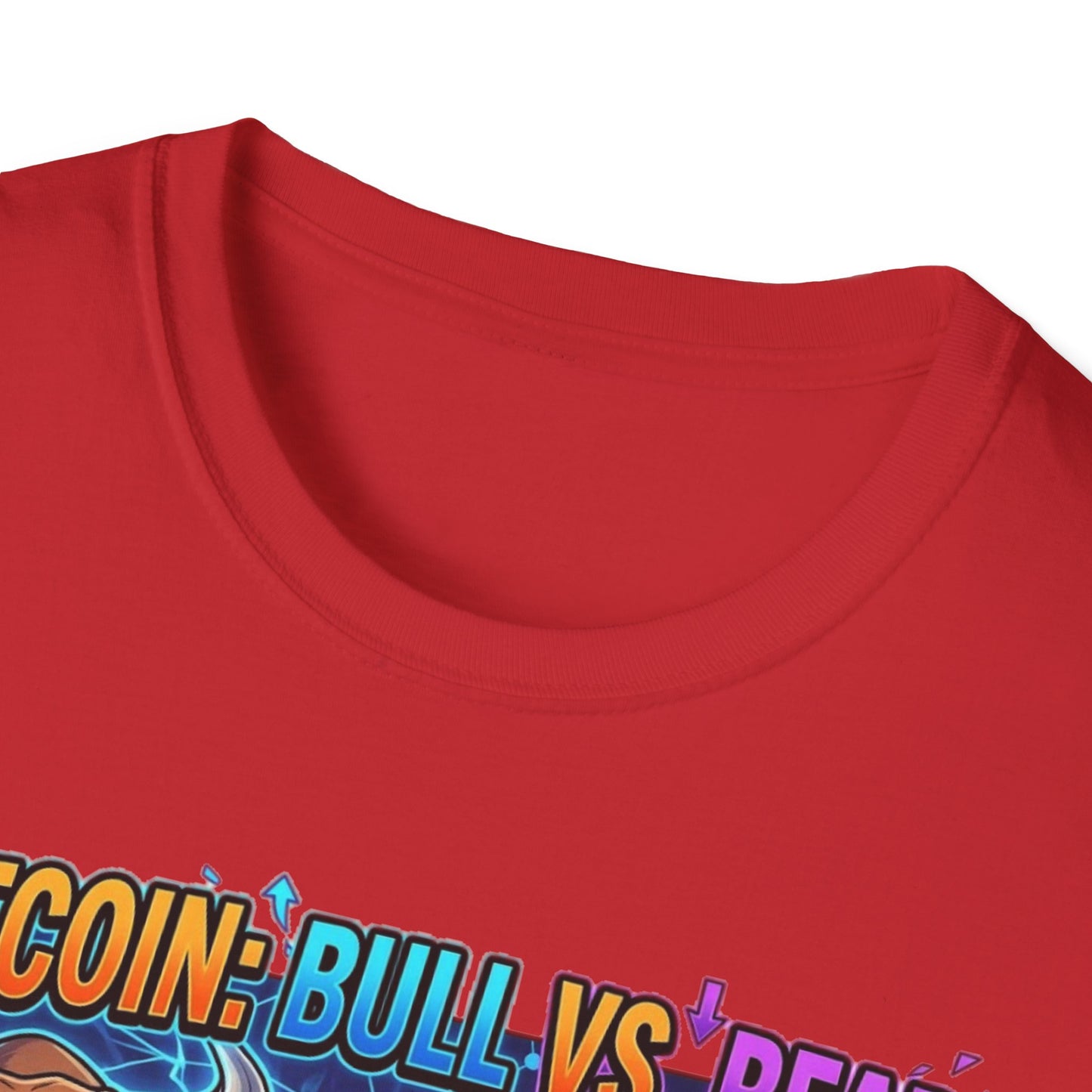 Bitcoin Bull vs Bear T-Shirt - 'The Decentralized Battle' Crypto Graphic Tee