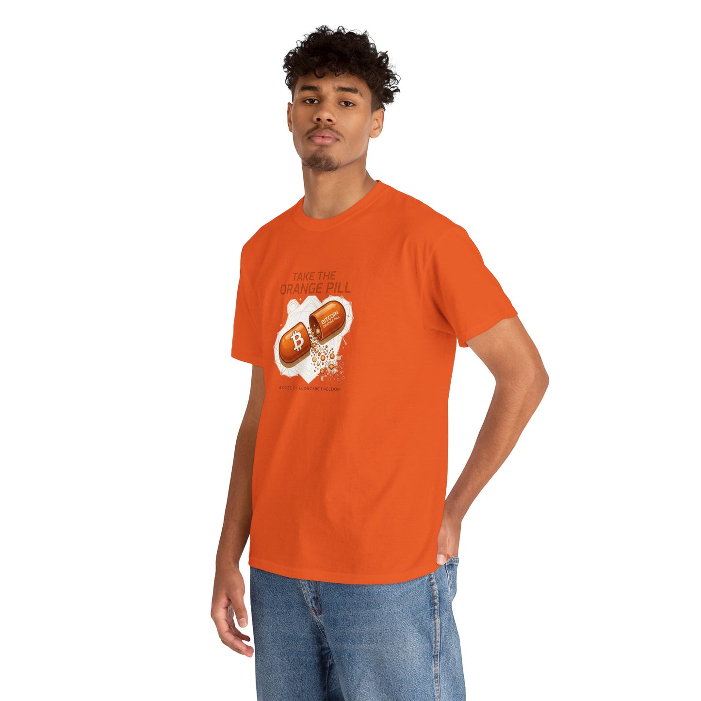 Bitcoin 'Take The Orange Pill' Graphic Tee