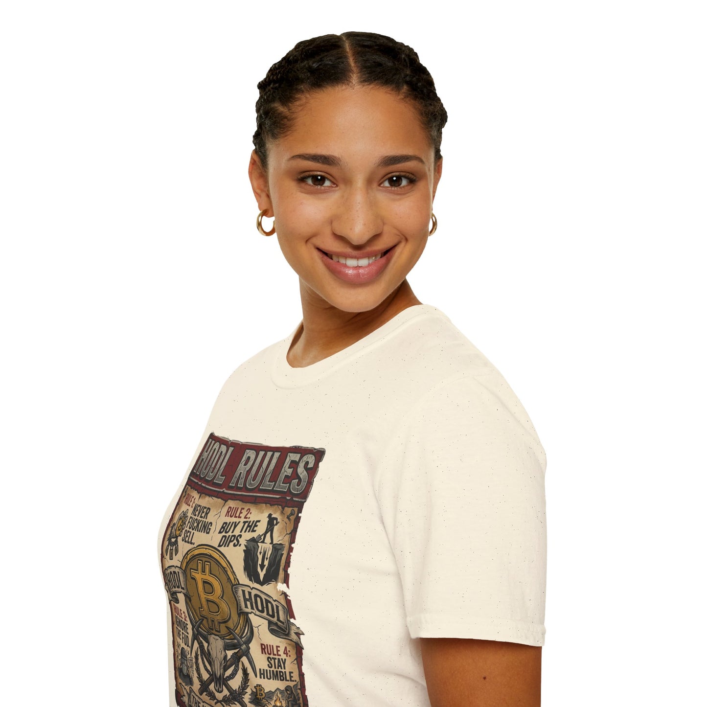 HODL Rules Bitcoin T-Shirt — Crypto Hodler Poster Graphic Tee