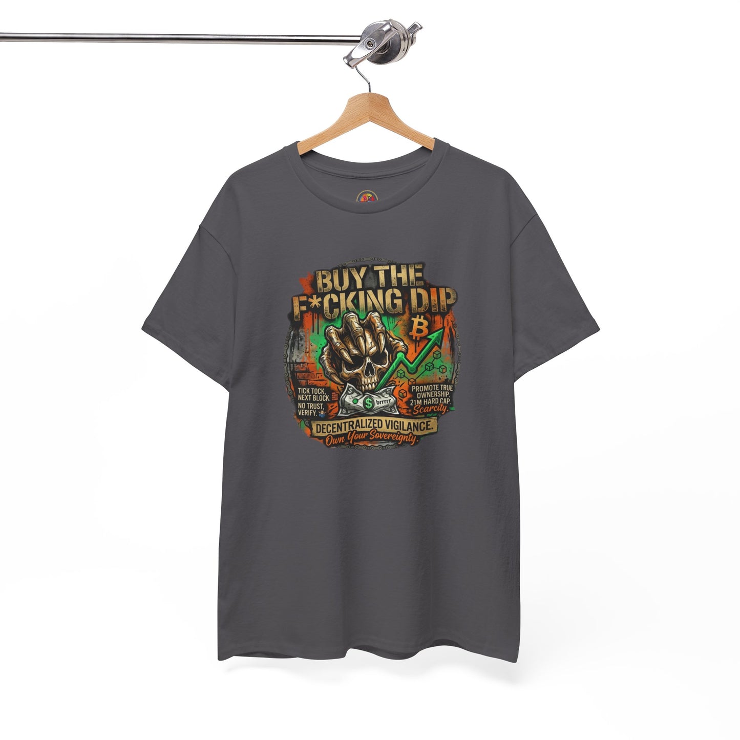 Buy The F*cking Dip Graphic Tee — Stock Market Crypto HODL Trading Shirt