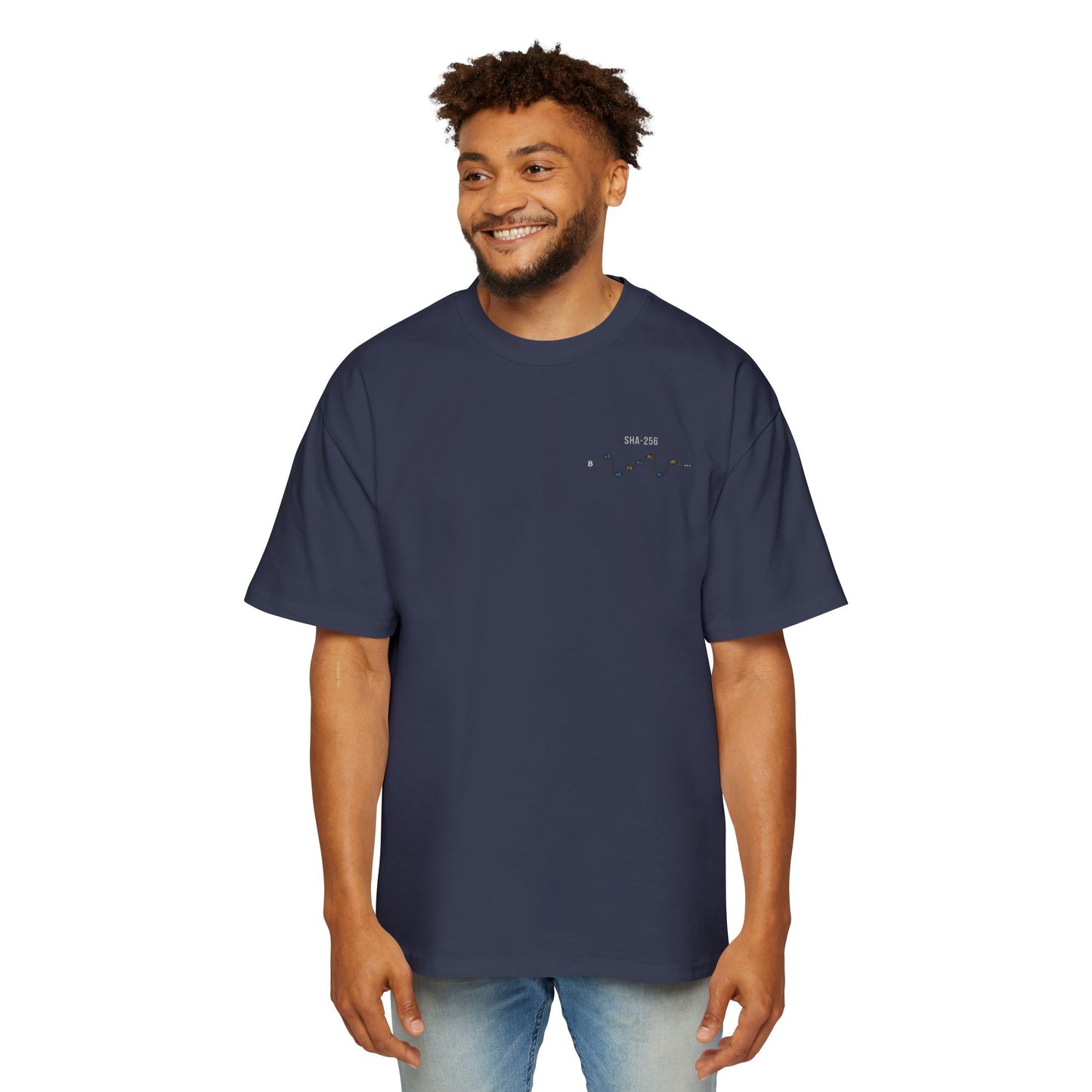 Bitcoin Genesis Block Tee — Coordinates Back & SHA-256 Front
