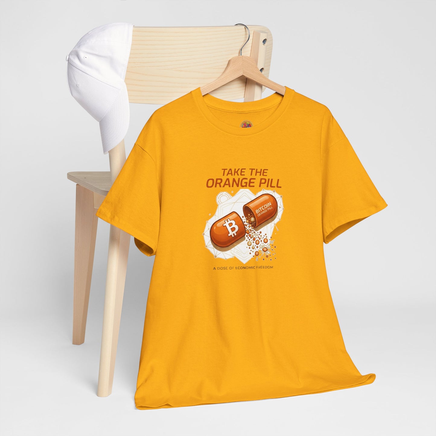 Bitcoin 'Take The Orange Pill' Graphic Tee