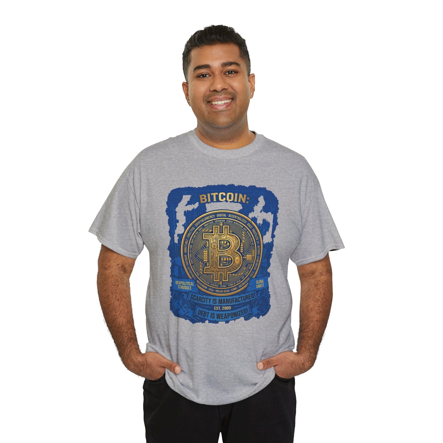 Bitcoin Vintage Coin Graphic Tee — Crypto Enthusiast T-Shirt