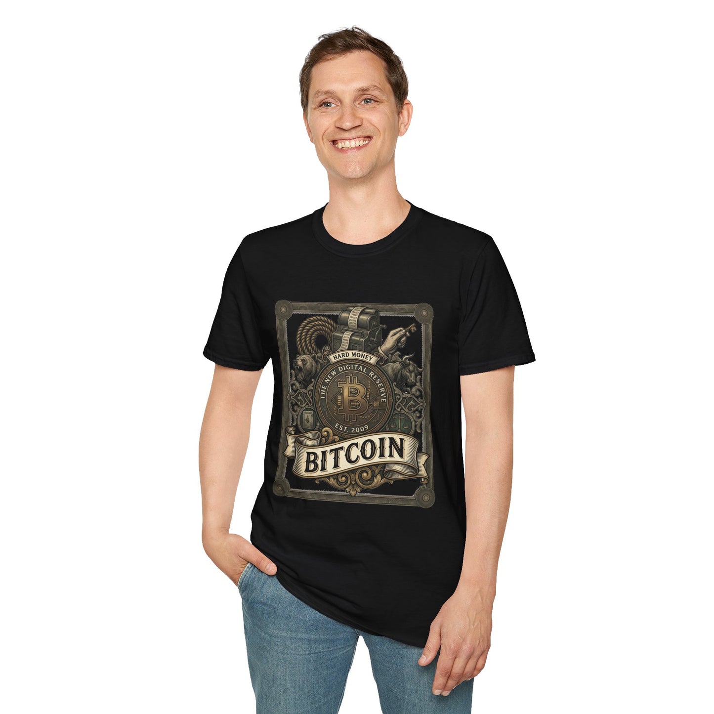 Bitcoin Steampunk T-Shirt — Vintage Crypto Emblem Tee