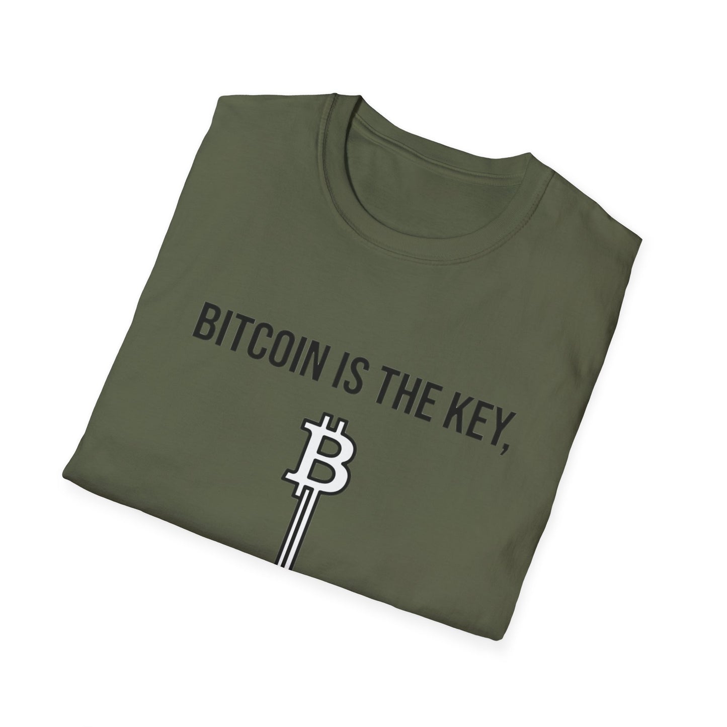 Bitcoin Is the Key T-Shirt — To Financial Freedom Crypto Tee