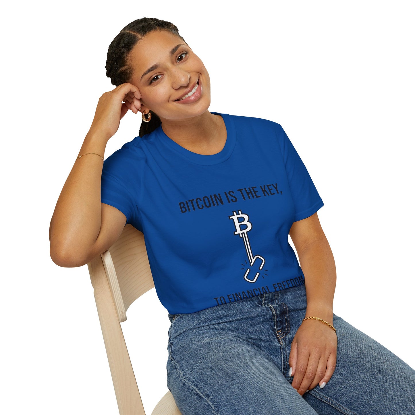 Bitcoin Is the Key T-Shirt — To Financial Freedom Crypto Tee