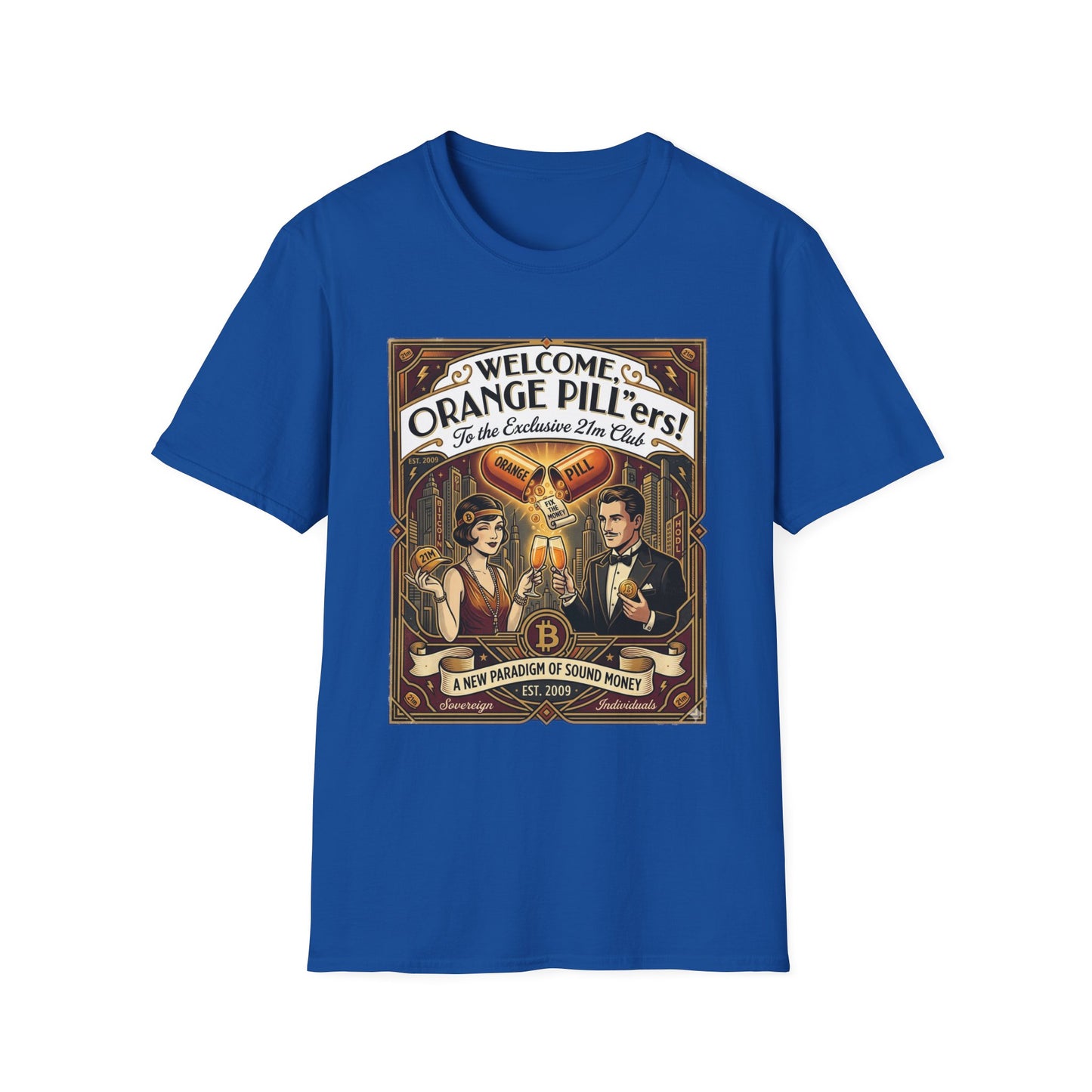 Vintage 'Welcome Orange Pill' T-Shirt — Retro Apothecary Graphic Tee