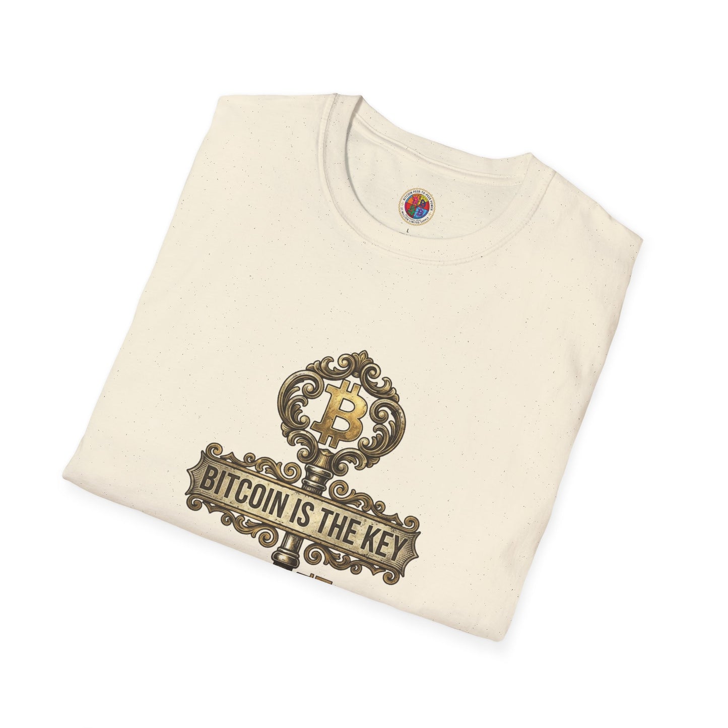 Bitcoin Is The Key Graphic T-Shirt — Vintage Key Crypto Tee