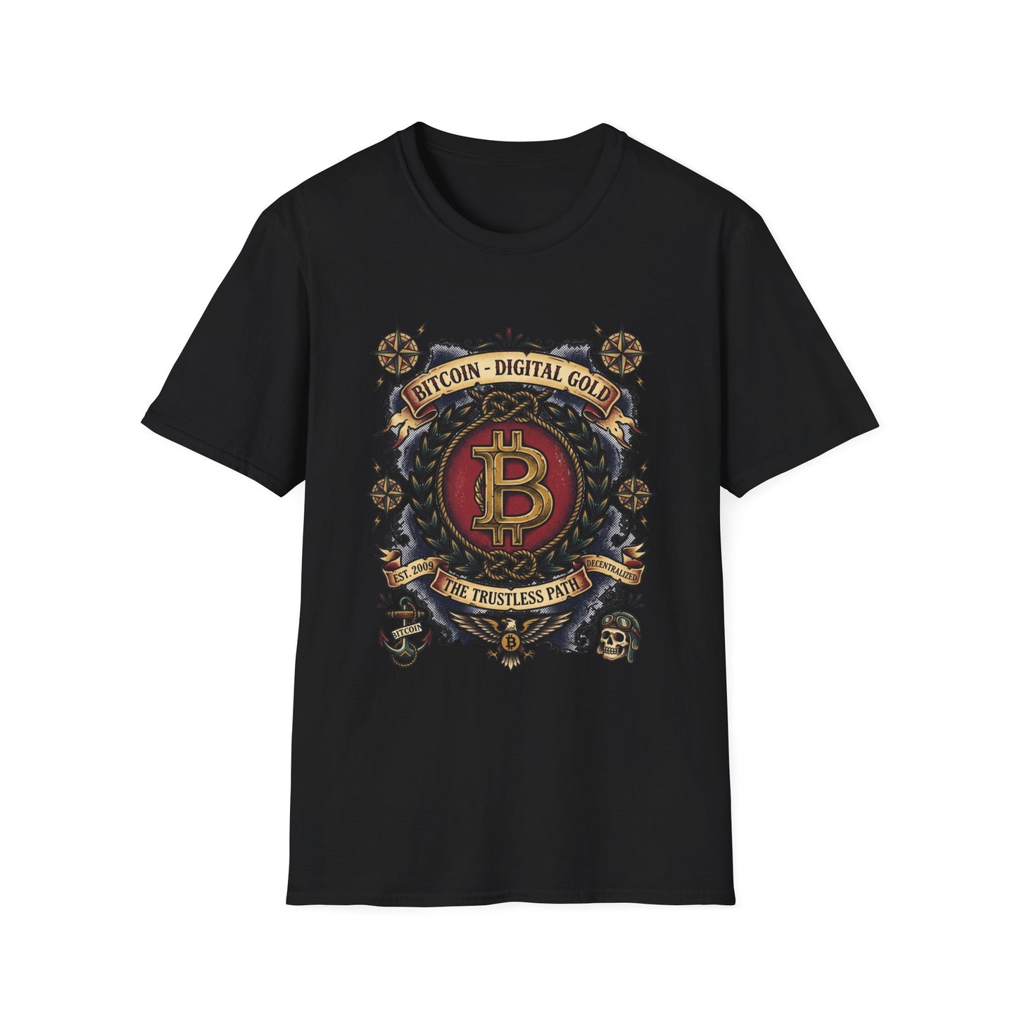 Bitcoin Crest T-Shirt — "Bitcoin: Digital Gold" Graphic Tee