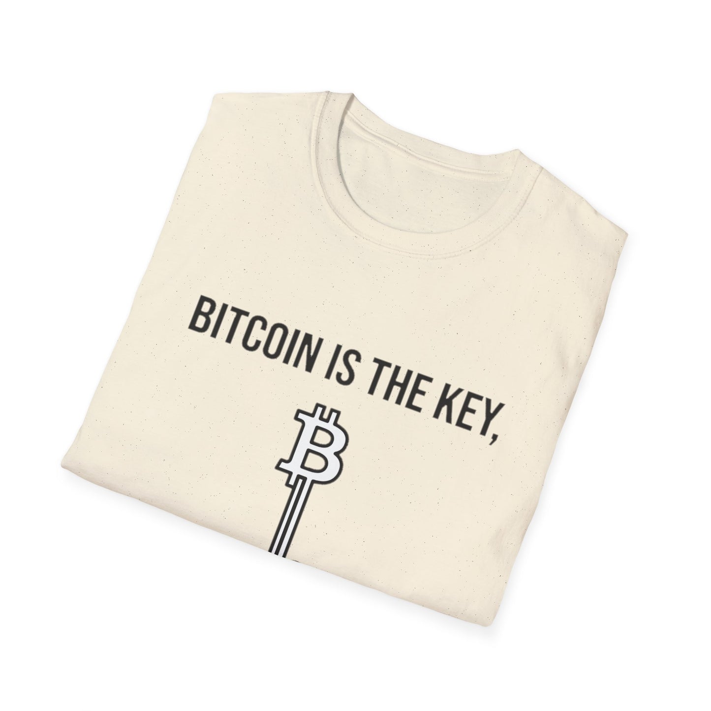 Bitcoin Is the Key T-Shirt — To Financial Freedom Crypto Tee