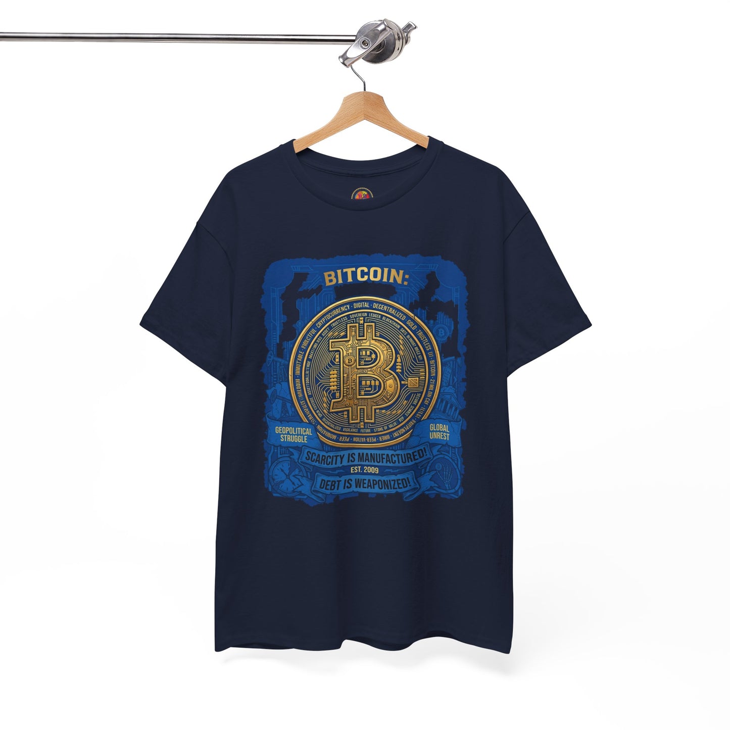 Bitcoin Vintage Coin Graphic Tee — Crypto Enthusiast T-Shirt