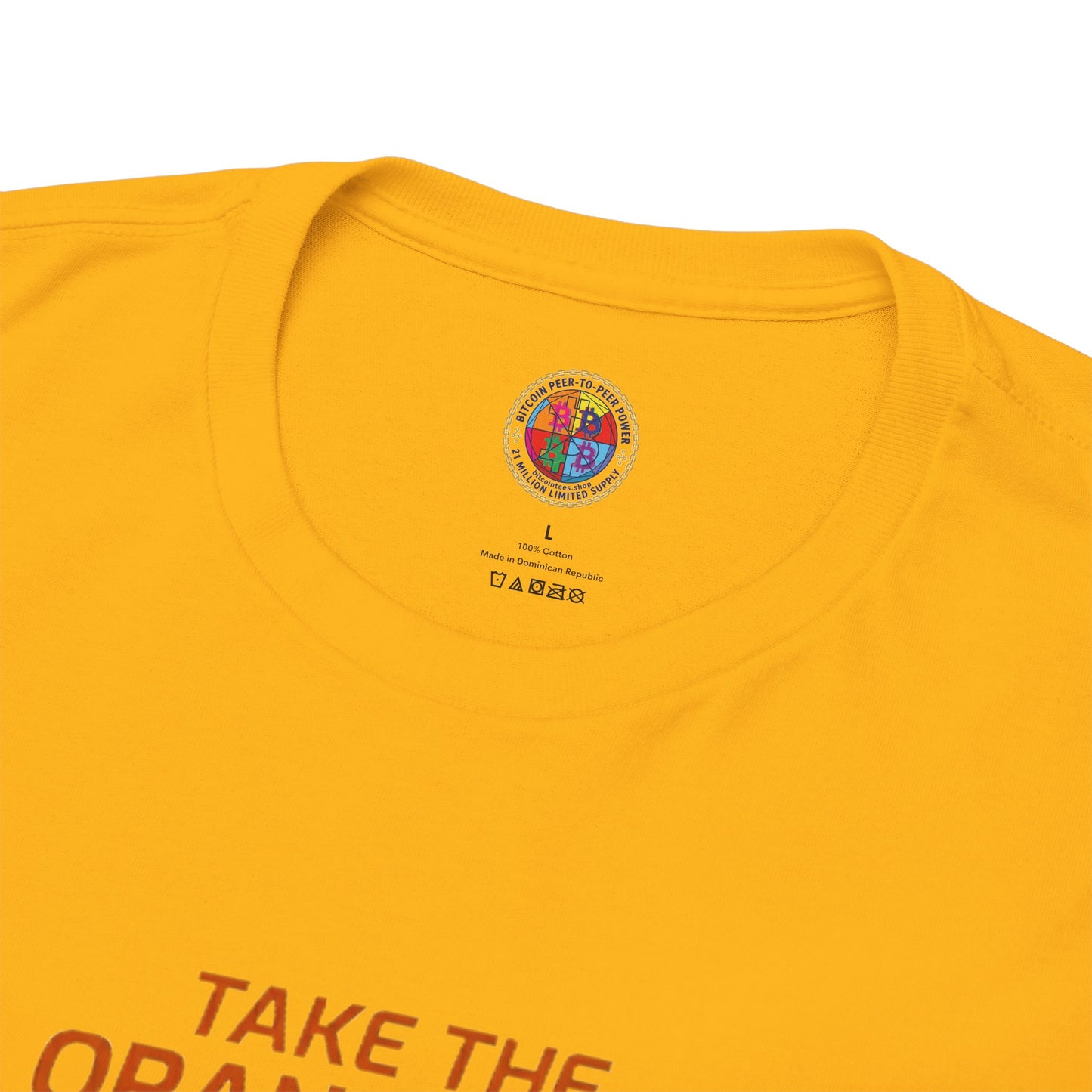 Bitcoin 'Take The Orange Pill' Graphic Tee