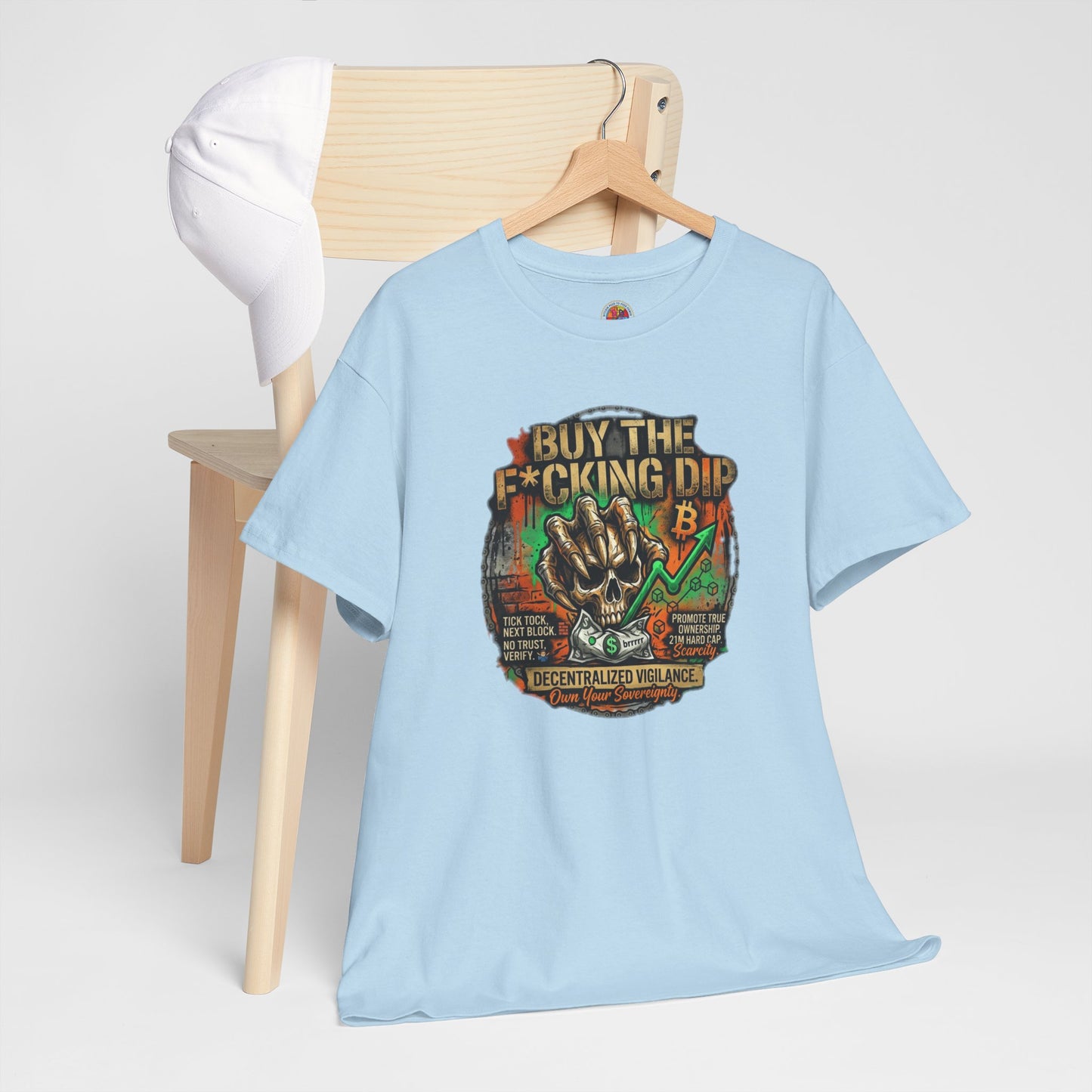 Buy The F*cking Dip Graphic Tee — Stock Market Crypto HODL Trading Shirt