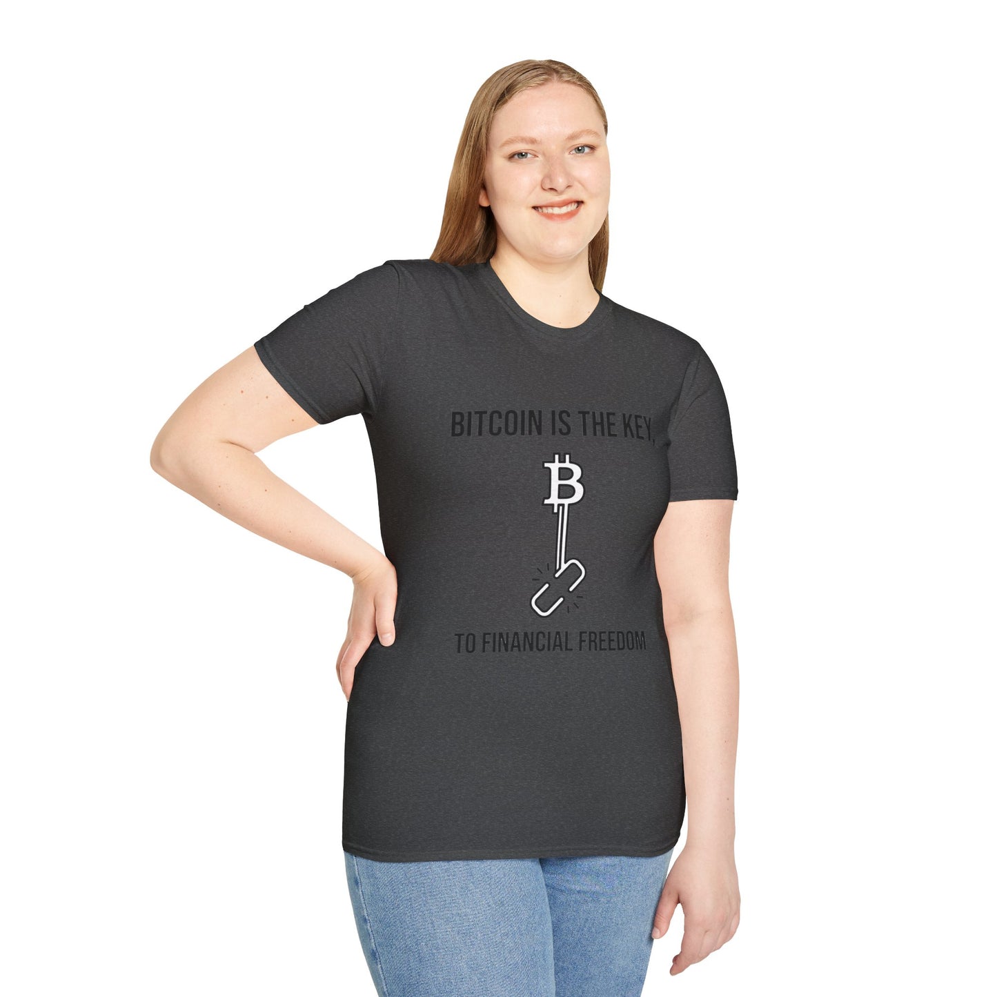 Bitcoin Is the Key T-Shirt — To Financial Freedom Crypto Tee