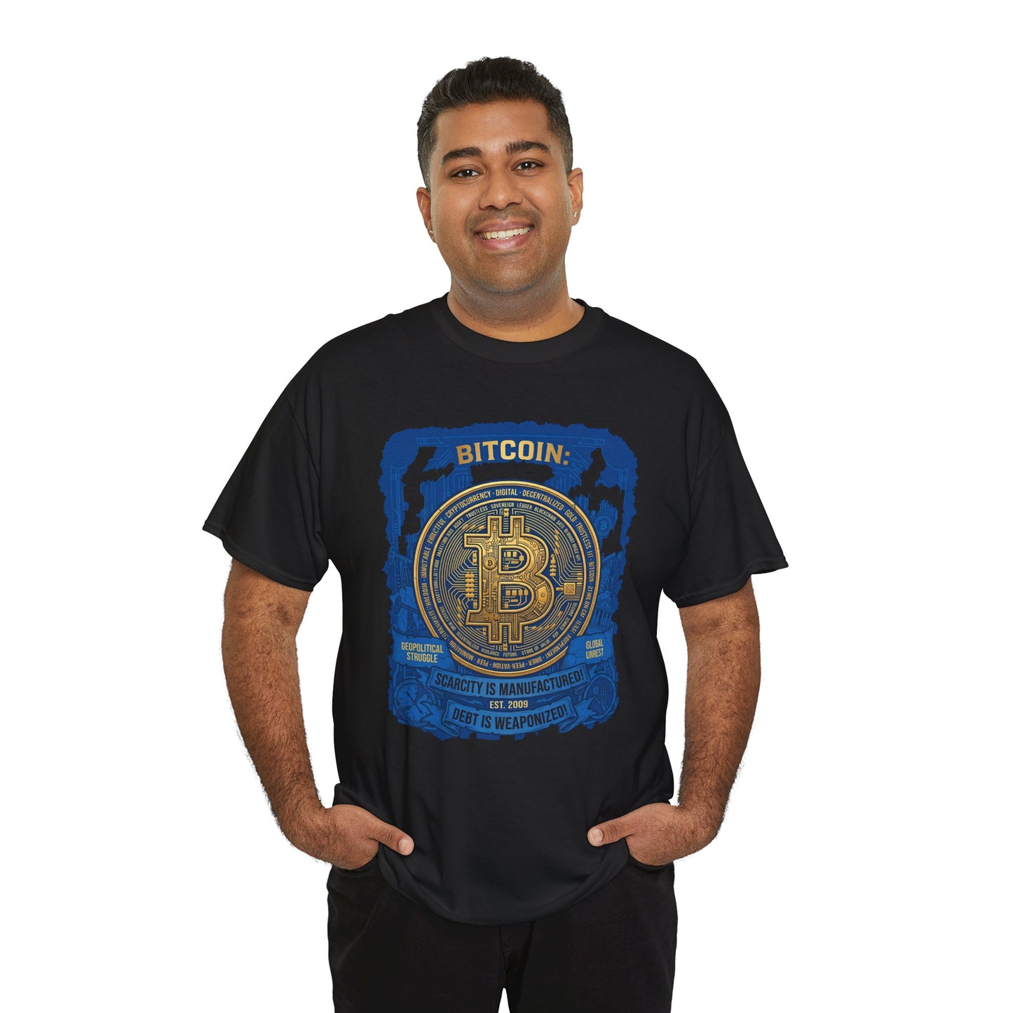 Bitcoin Vintage Coin Graphic Tee — Crypto Enthusiast T-Shirt