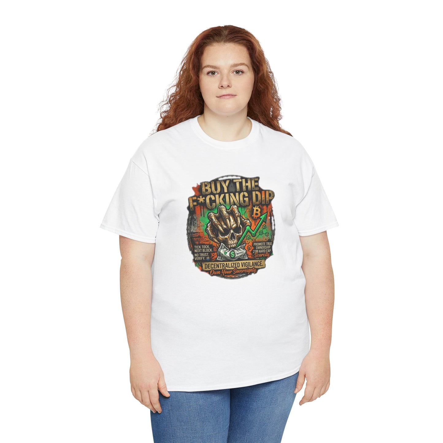 Buy The F*cking Dip Graphic Tee — Stock Market Crypto HODL Trading Shirt