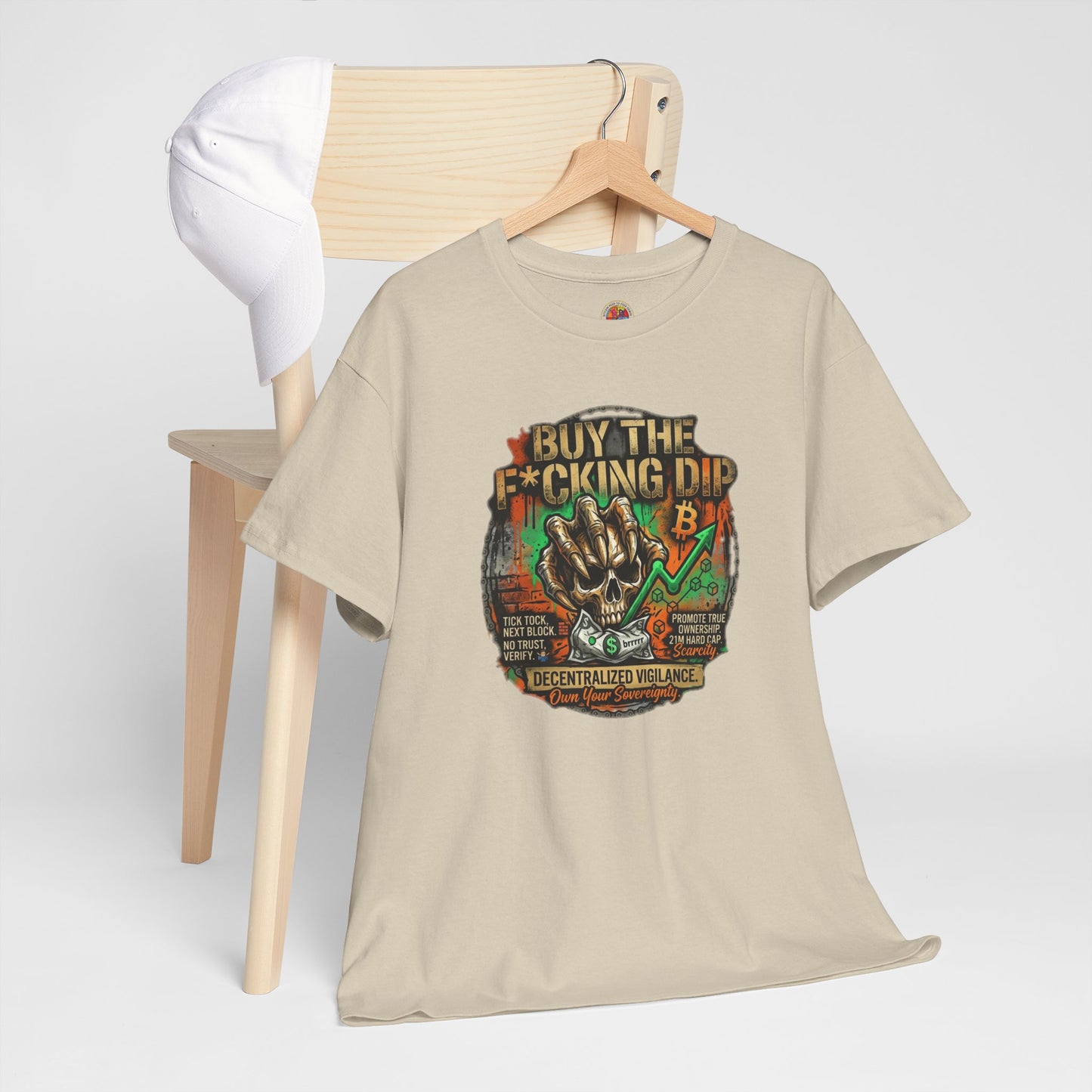 Buy The F*cking Dip Graphic Tee — Stock Market Crypto HODL Trading Shirt
