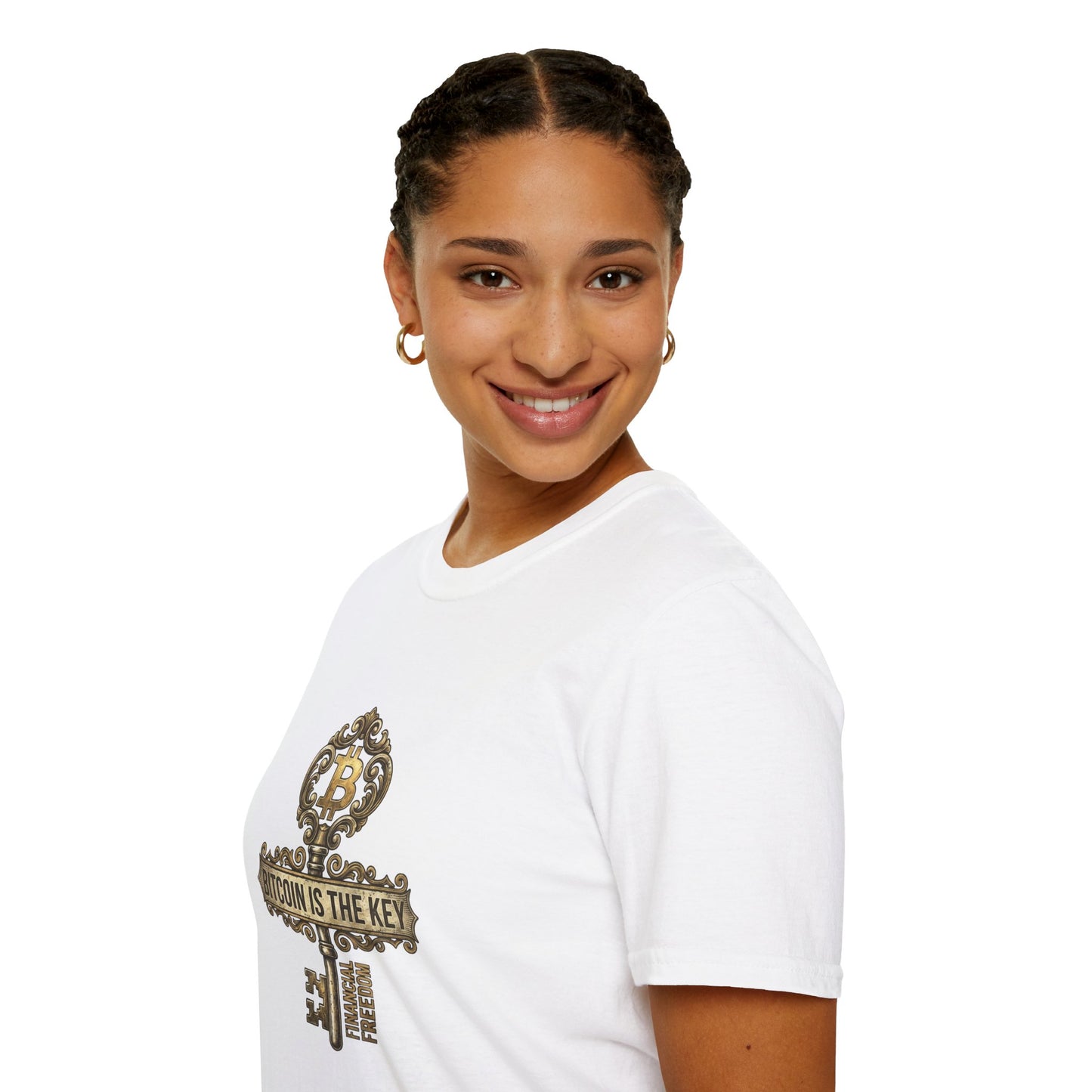 Bitcoin Is The Key Graphic T-Shirt — Vintage Key Crypto Tee