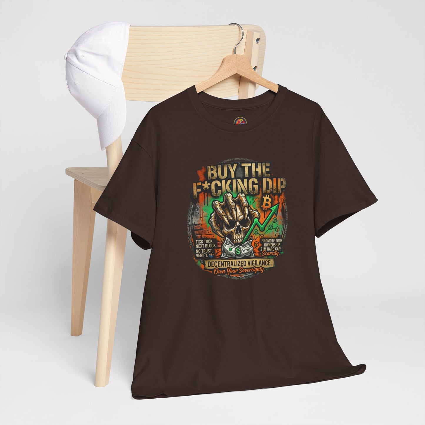 Buy The F*cking Dip Graphic Tee — Stock Market Crypto HODL Trading Shirt