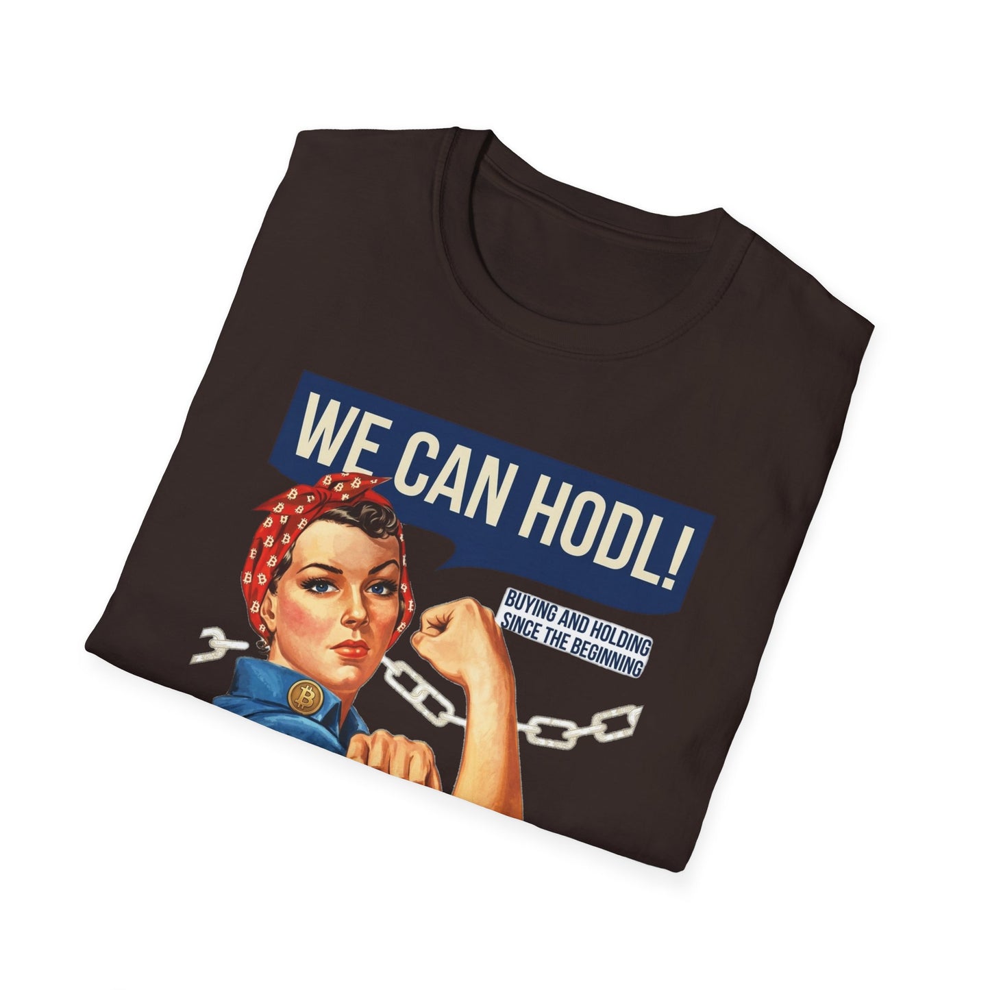 HODL Rosie T-Shirt – We Can HODL! Crypto Investor Retro Tee